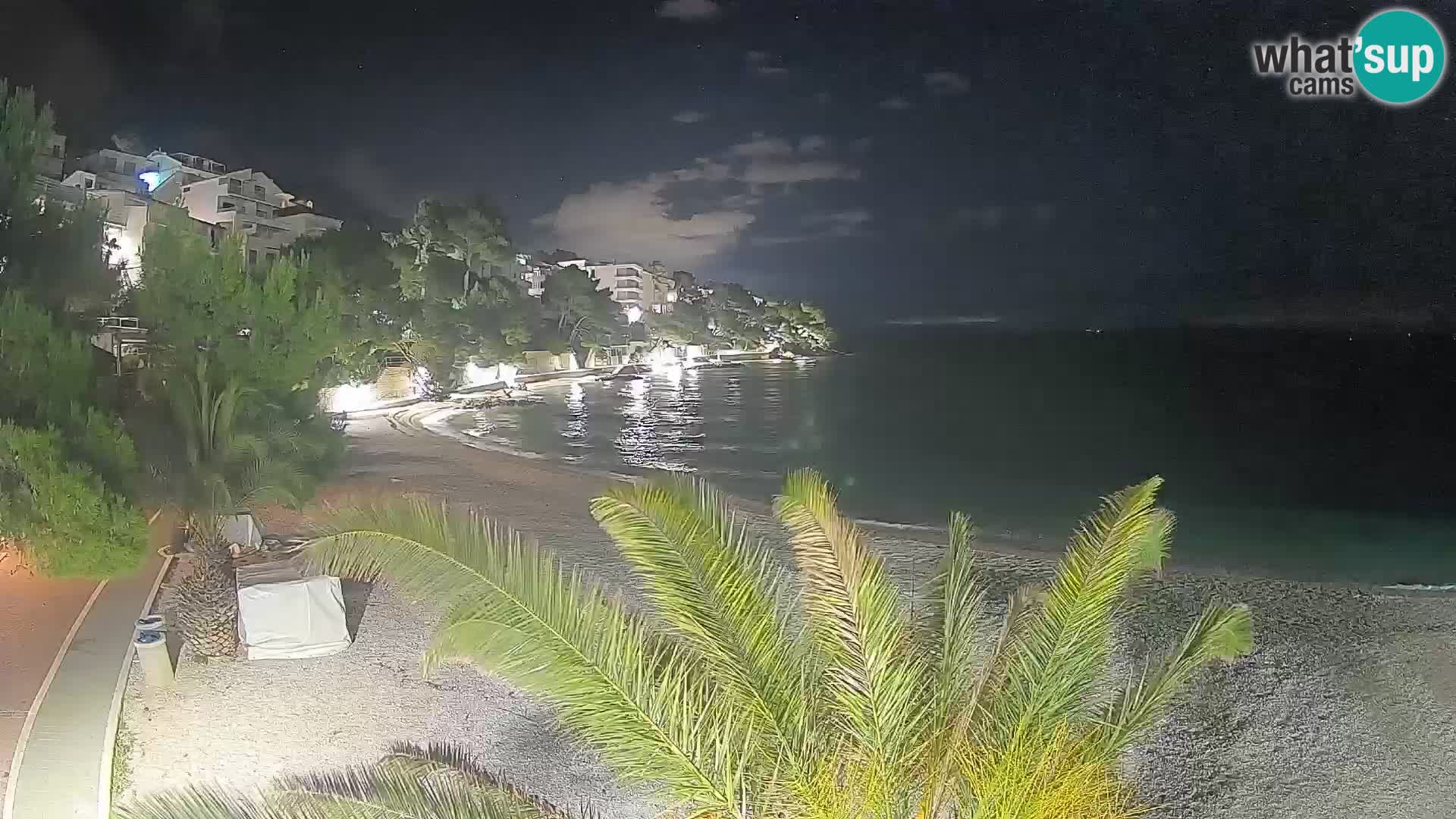 Webcam Playa Lučica Brela – Vista en directo de la costa adriática