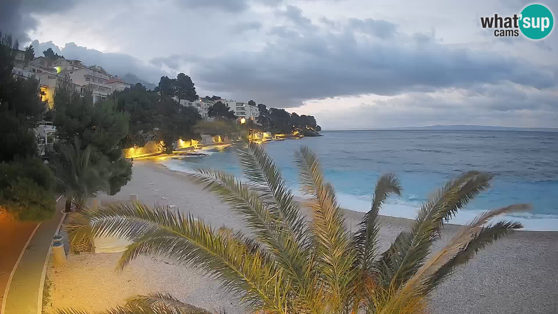 Webcam Lučica Beach Brela – Live View from the Adriatic Coast