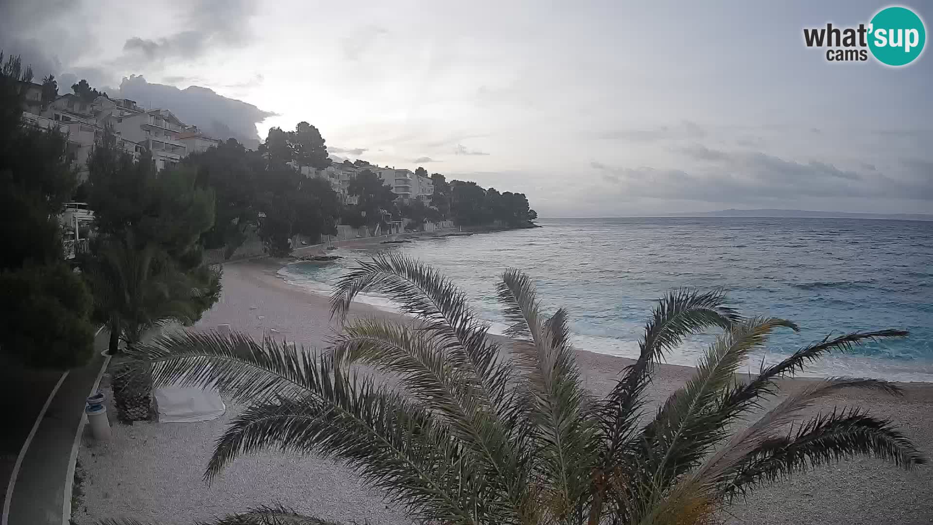 Webcam Lučica Beach Brela – Live View from the Adriatic Coast