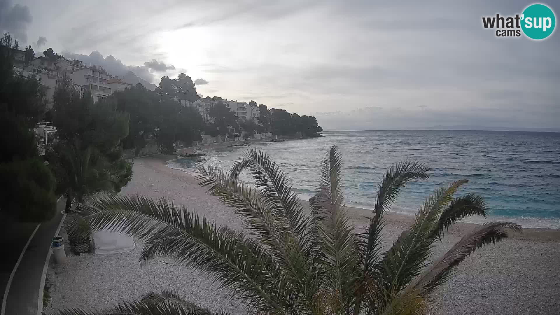 Webcam Playa Lučica Brela – Vista en directo de la costa adriática
