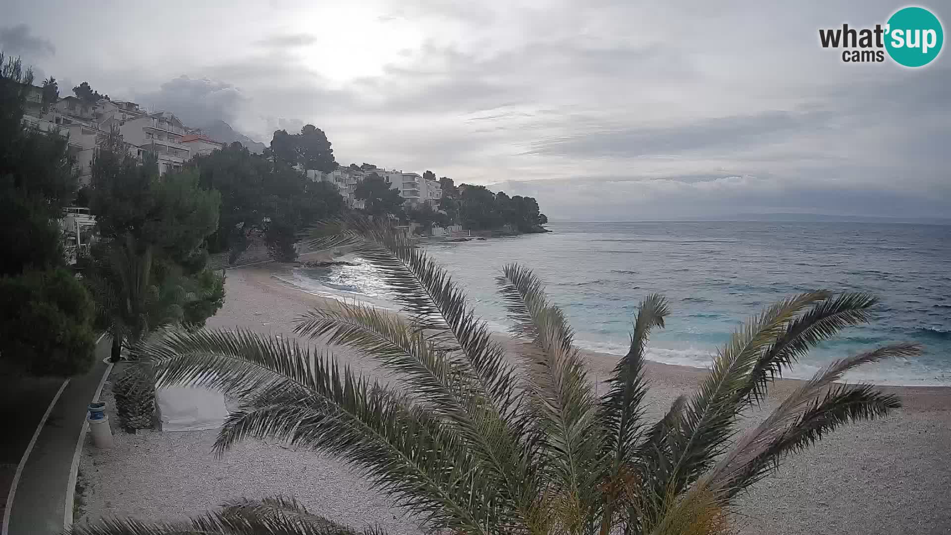Webcam Lučica Beach Brela – Live View from the Adriatic Coast