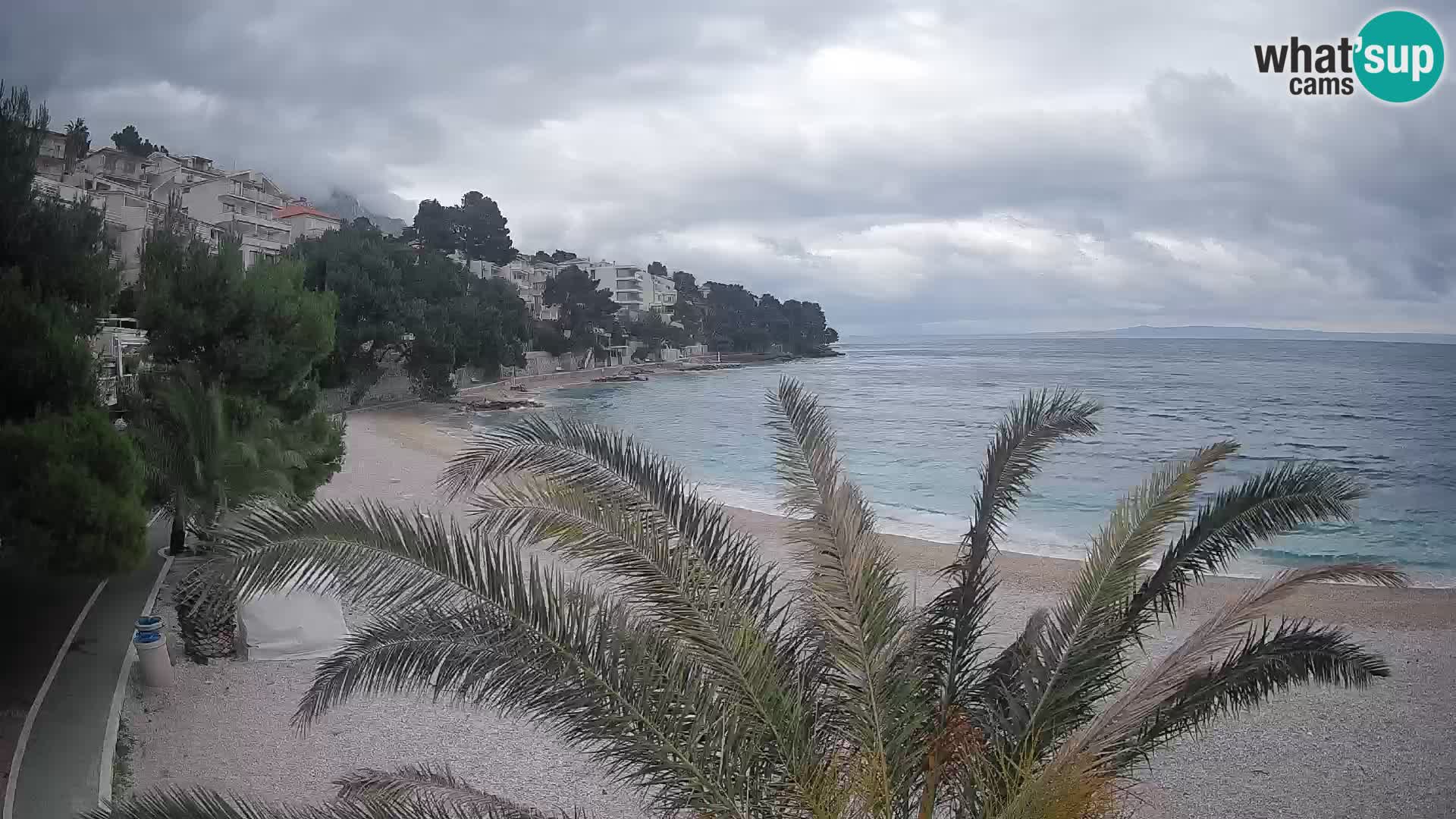 Webcam Lučica Beach Brela – Live View from the Adriatic Coast