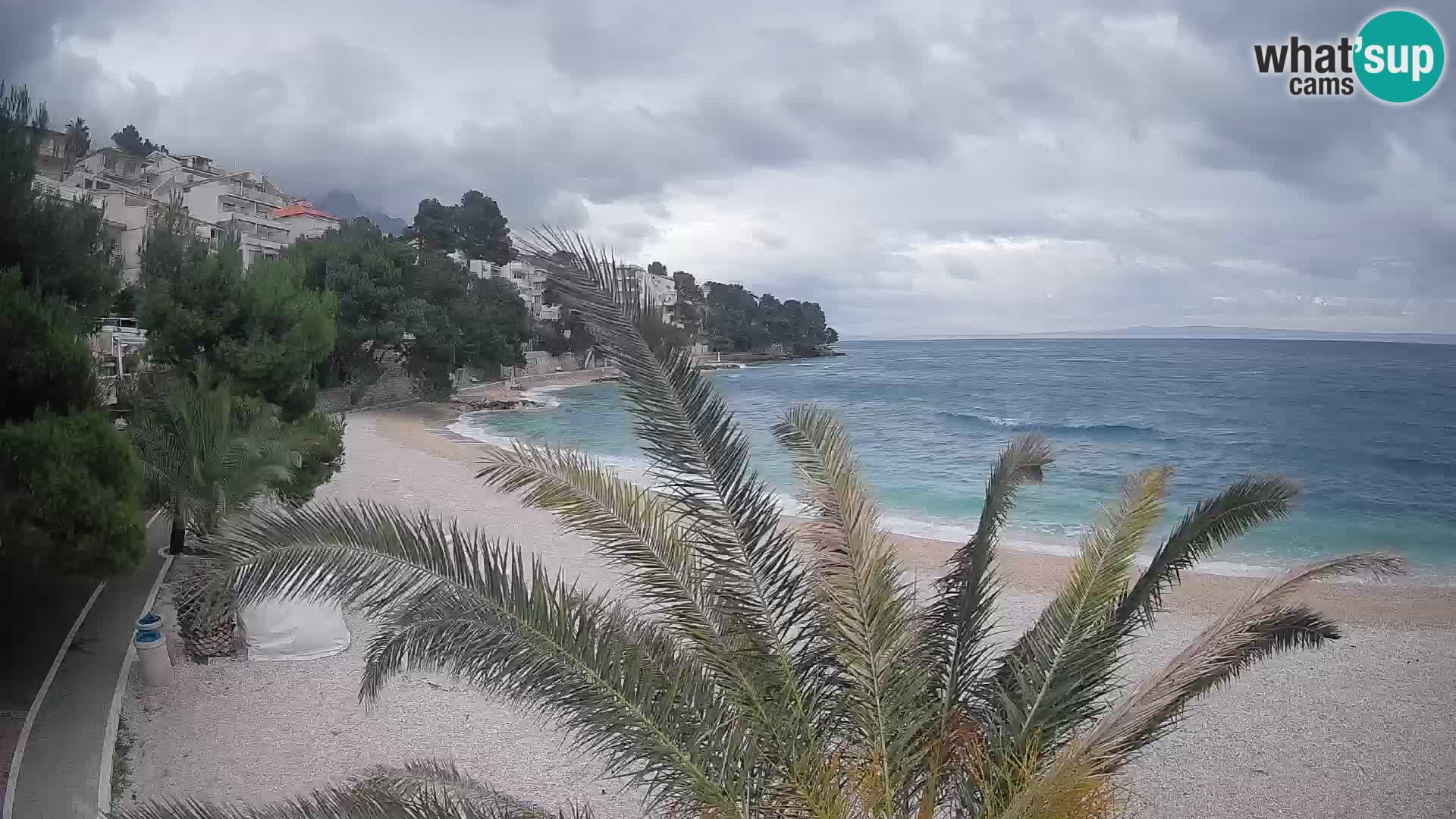 Webcam Lučica Beach Brela – Live View from the Adriatic Coast