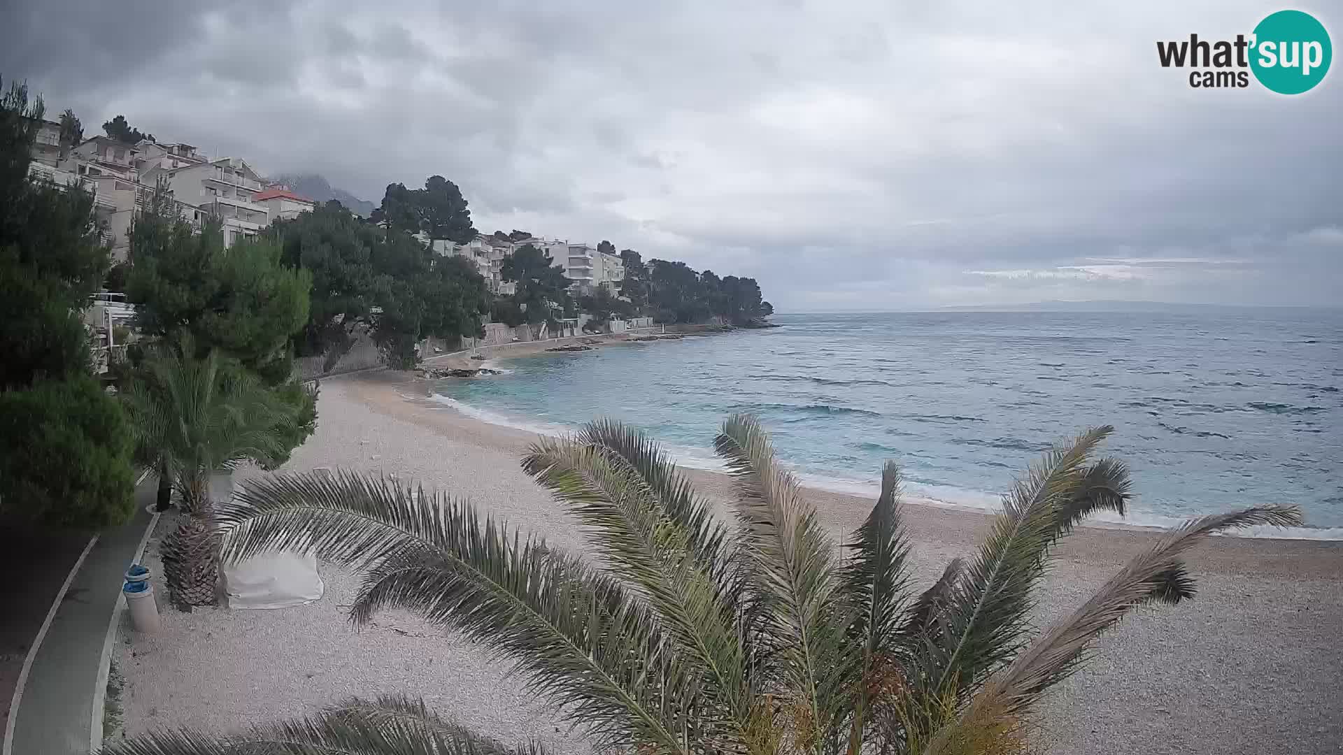 Webcam Lučica Beach Brela – Live View from the Adriatic Coast