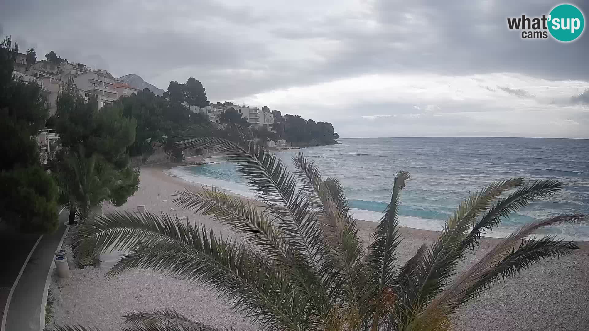 Webcam Lučica Beach Brela – Live View from the Adriatic Coast