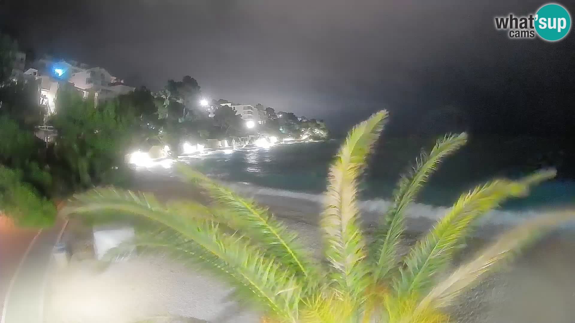 Webcam Spiaggia Lučica Brela – Vista live sulla costa adriatica