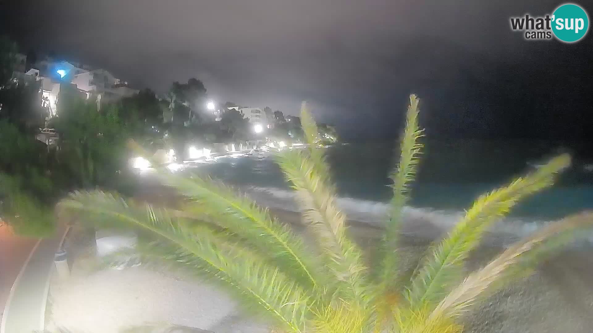 Webcam Plage Lučica Brela – Vue en direct sur la côte adriatique