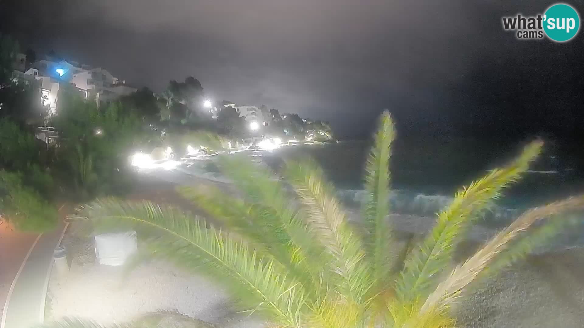 Webcam Lučica Strand Beach Brela – Liveblick von der Adriaküste