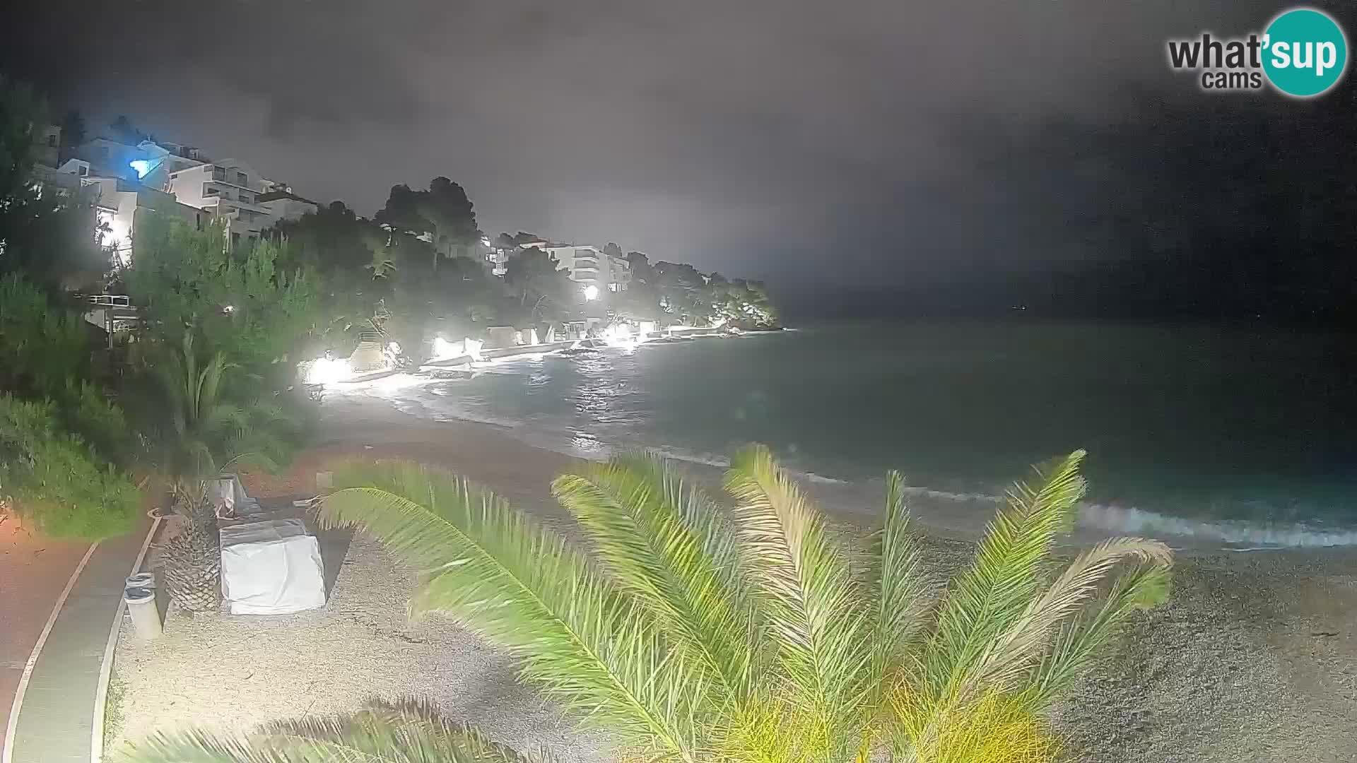 Webcam Lučica Beach Brela – Live View from the Adriatic Coast