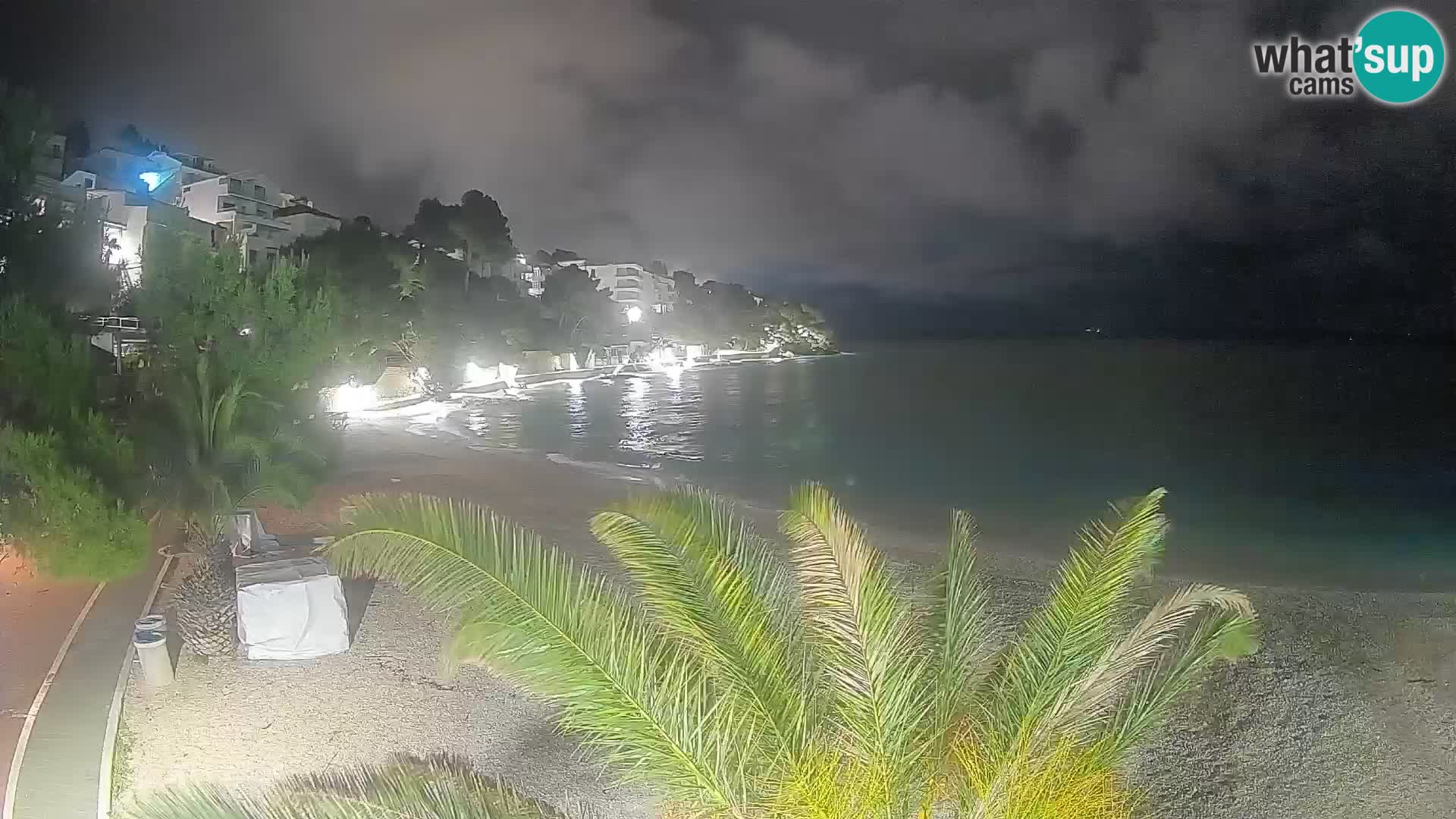 Webcam Lučica Beach Brela – Live View from the Adriatic Coast