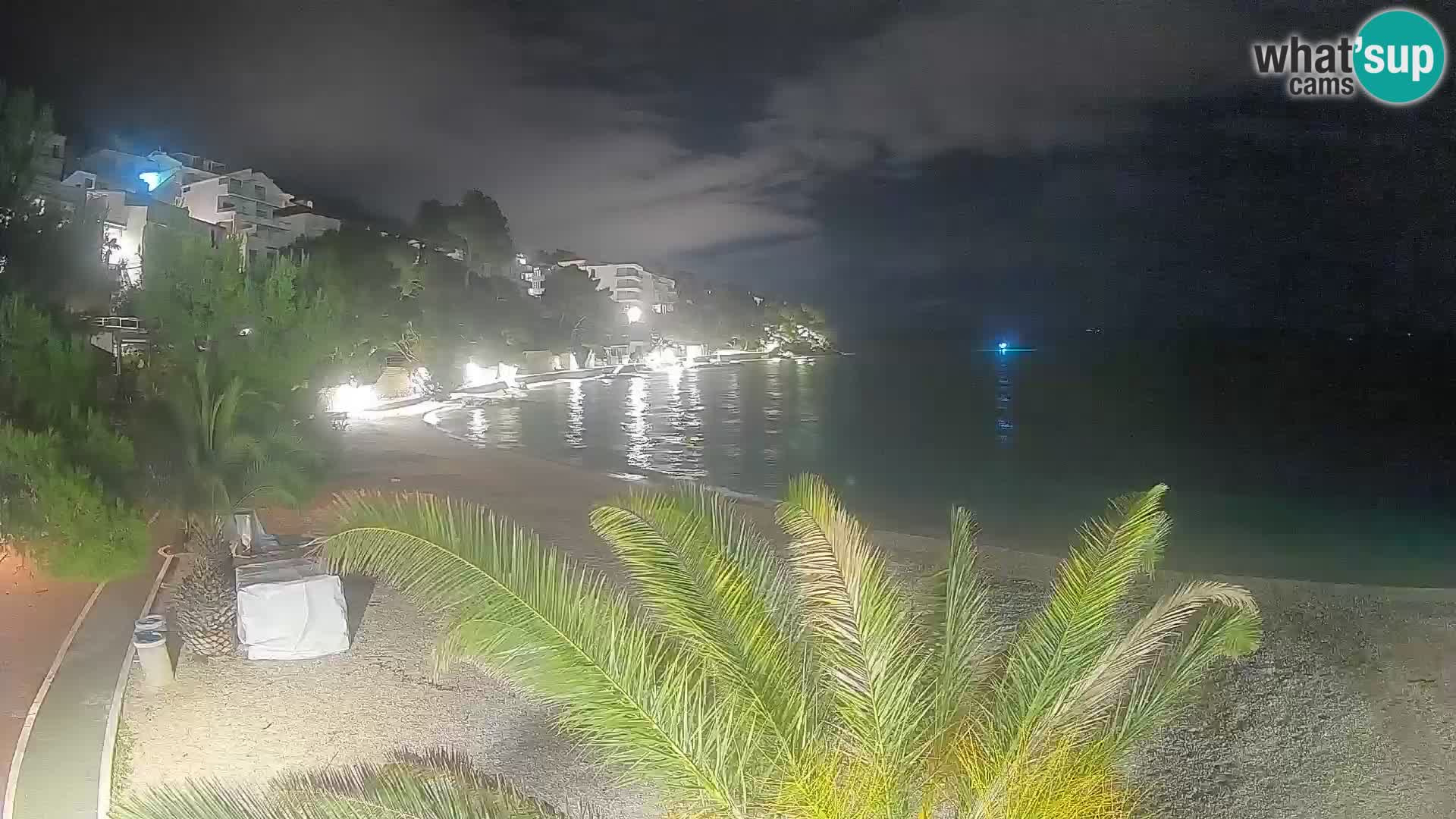 Webcam Lučica Beach Brela – Live View from the Adriatic Coast