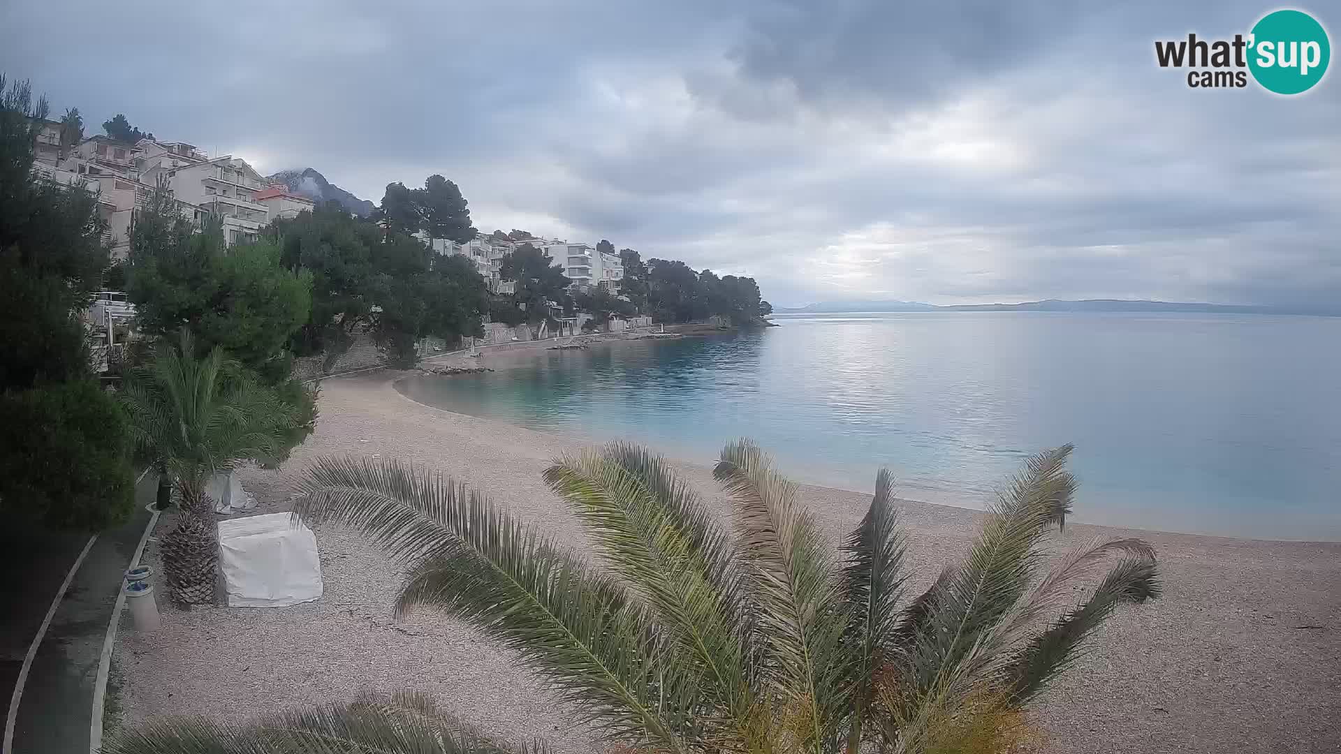 Webcam Lučica Beach Brela – Live View from the Adriatic Coast