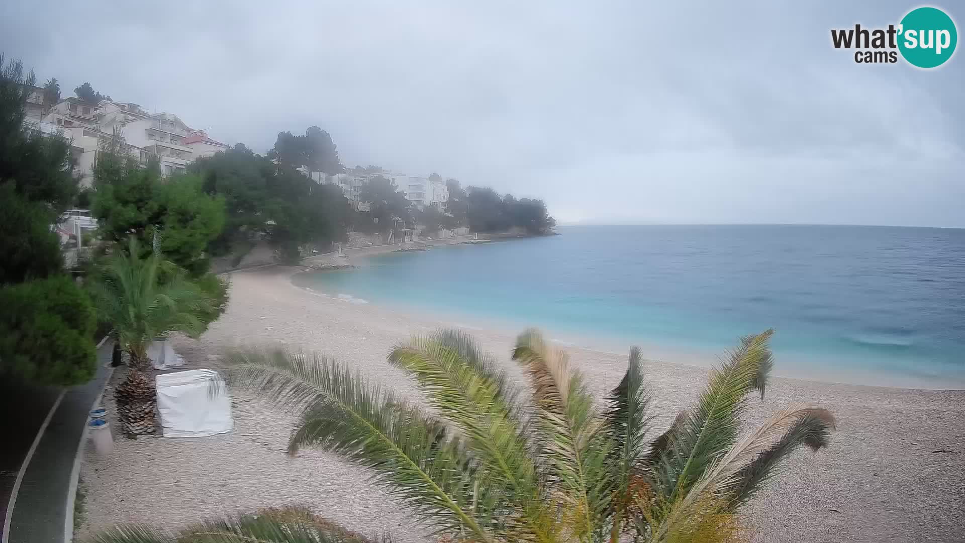Webcam Lučica Beach Brela – Live View from the Adriatic Coast