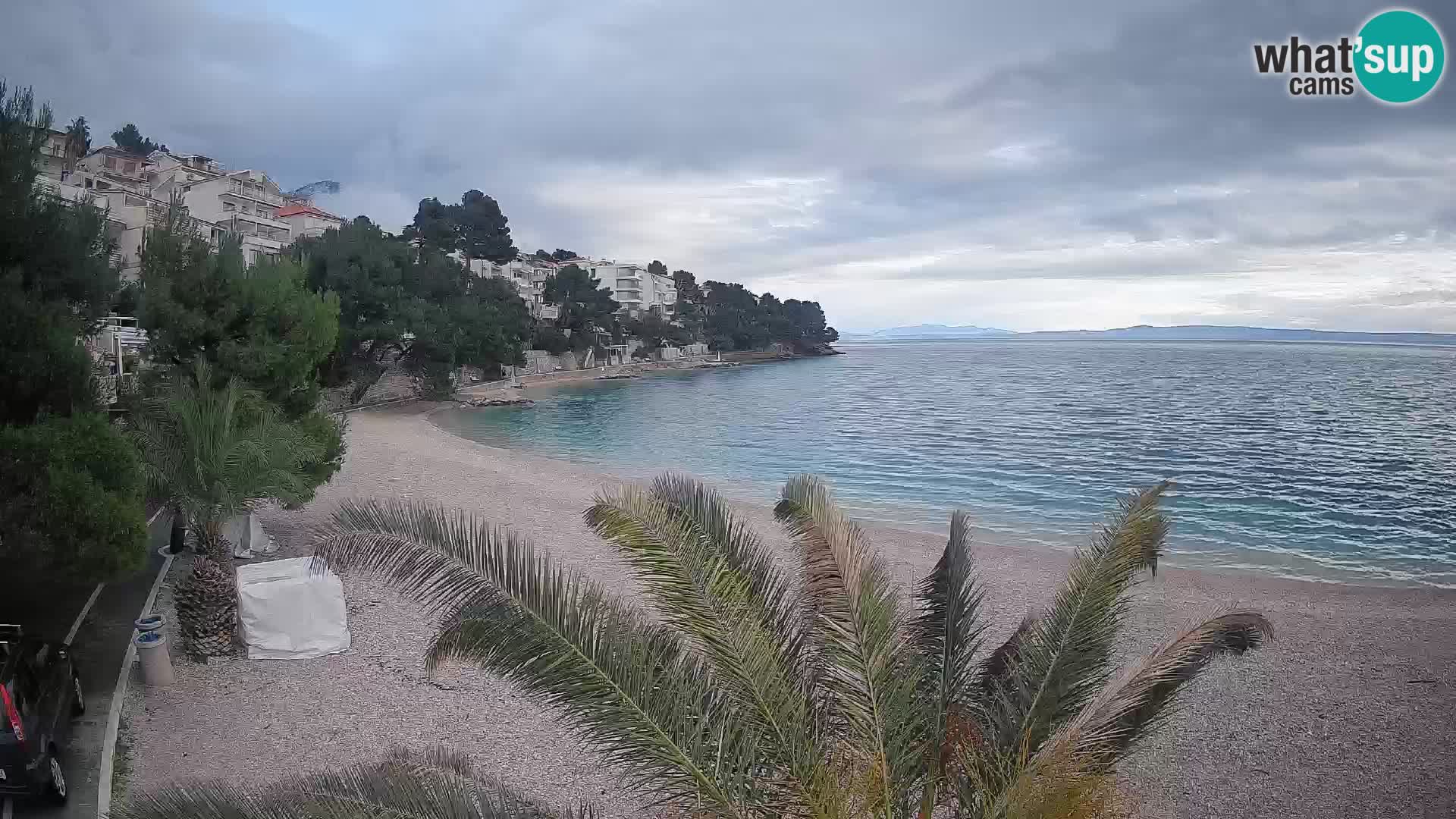 Webcam Playa Lučica Brela – Vista en directo de la costa adriática