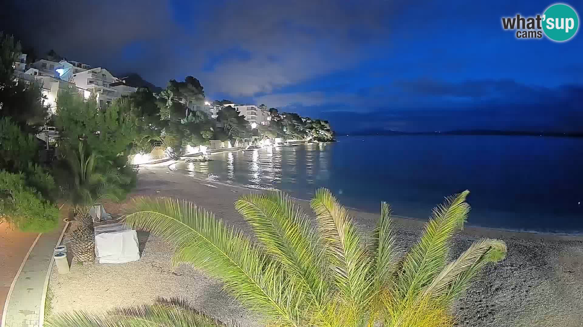 Webcam Lučica Beach Brela – Live View from the Adriatic Coast