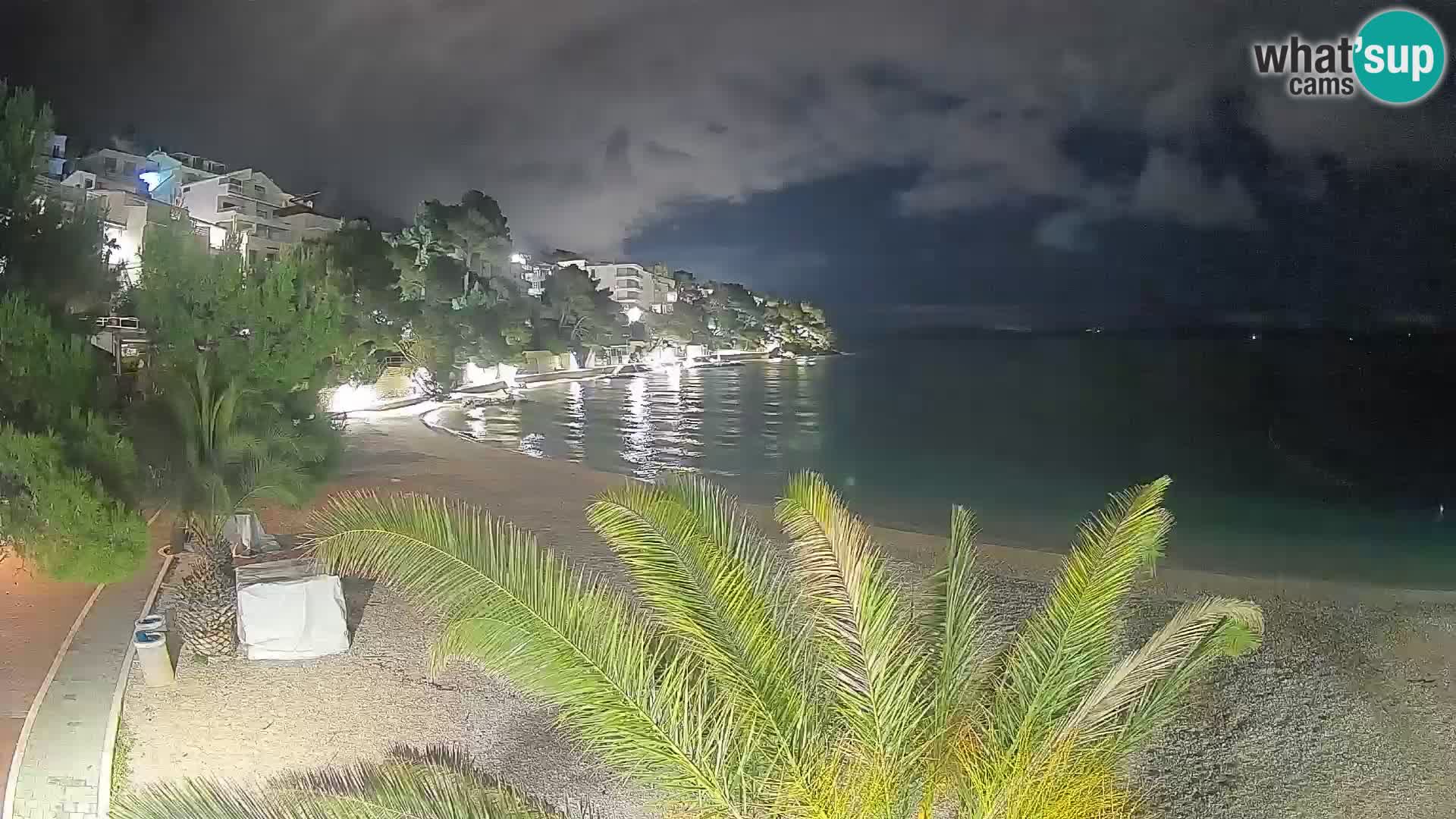Webcam Lučica Beach Brela – Live View from the Adriatic Coast