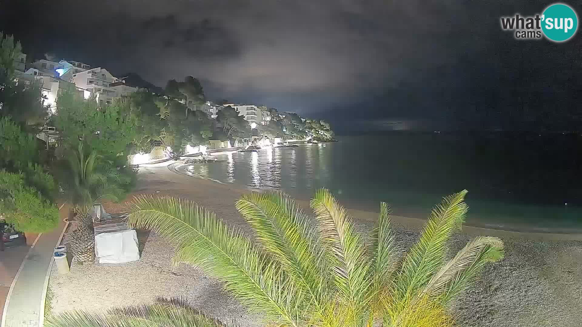 Webcam Playa Lučica Brela – Vista en directo de la costa adriática