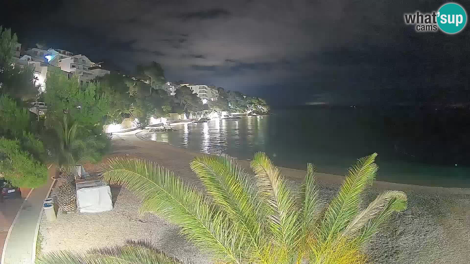 Webcam Playa Lučica Brela – Vista en directo de la costa adriática