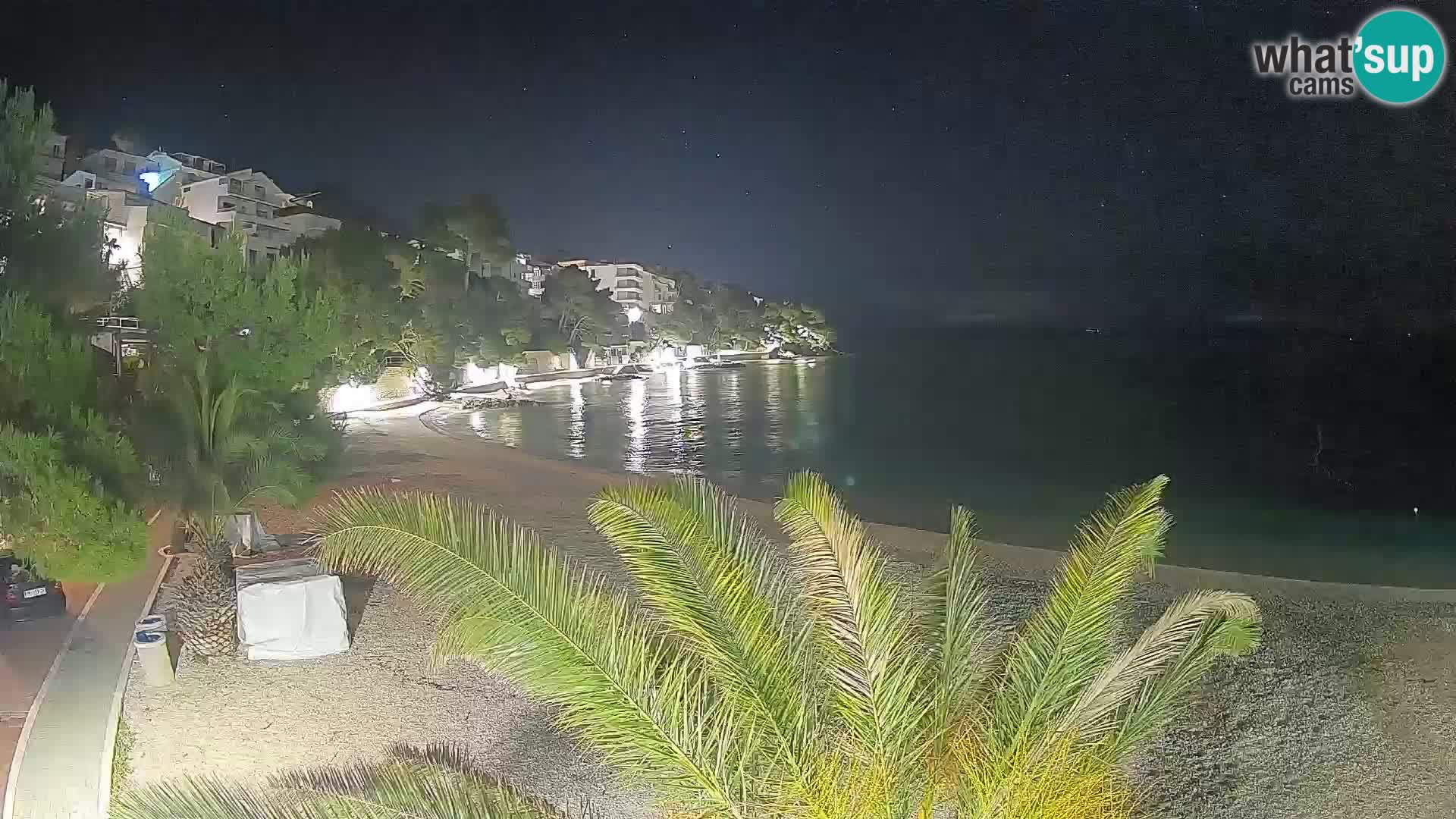 Webcam Playa Lučica Brela – Vista en directo de la costa adriática