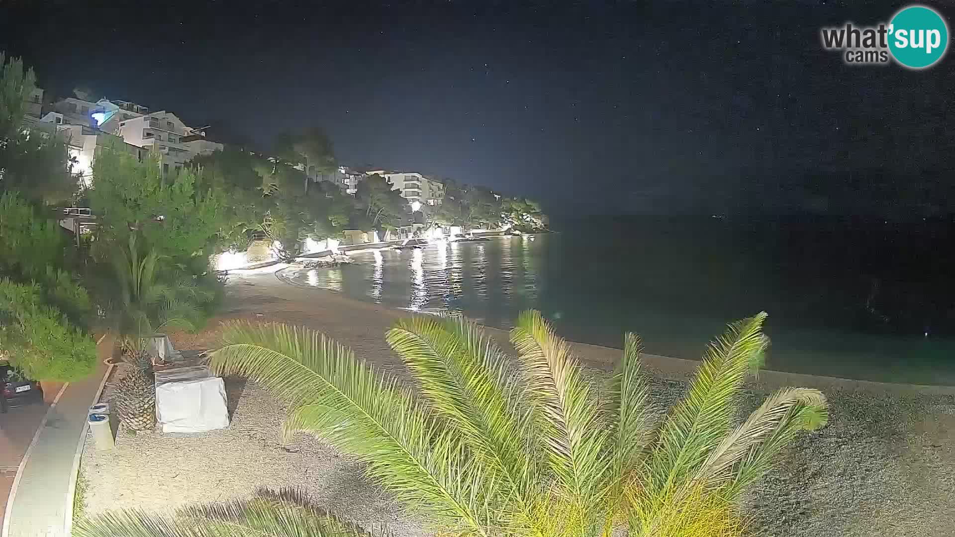 Webcam Lučica Beach Brela – Live View from the Adriatic Coast