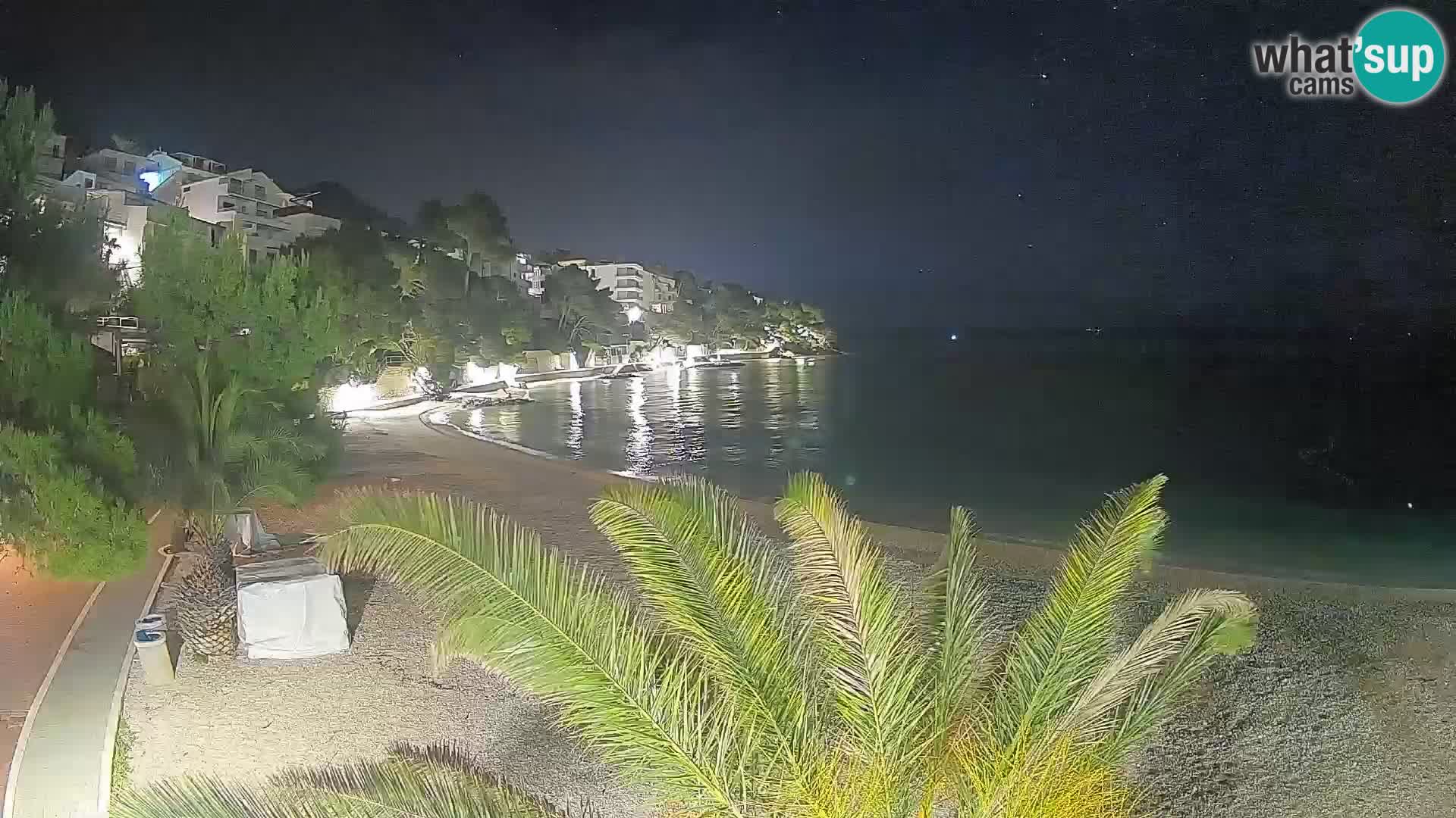 Webcam Lučica Beach Brela – Live View from the Adriatic Coast