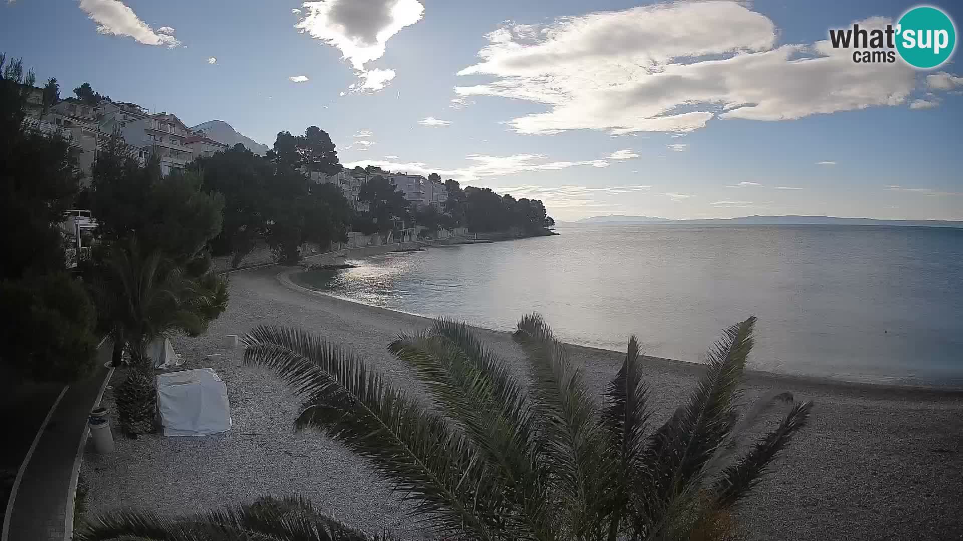 Webcam Playa Lučica Brela – Vista en directo de la costa adriática