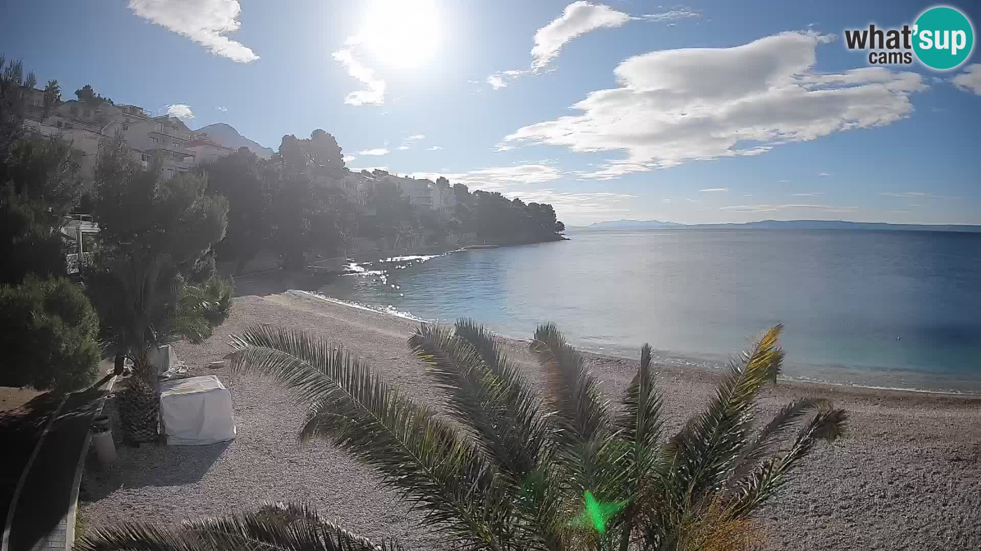 Webcam Playa Lučica Brela – Vista en directo de la costa adriática