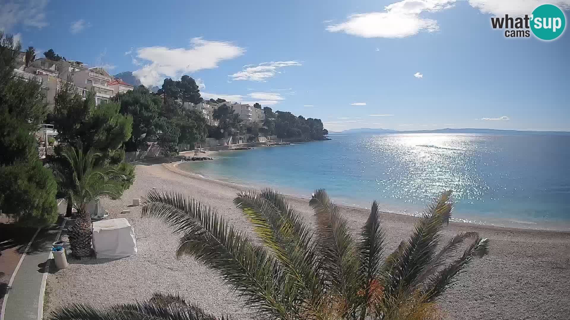 Webcam Playa Lučica Brela – Vista en directo de la costa adriática