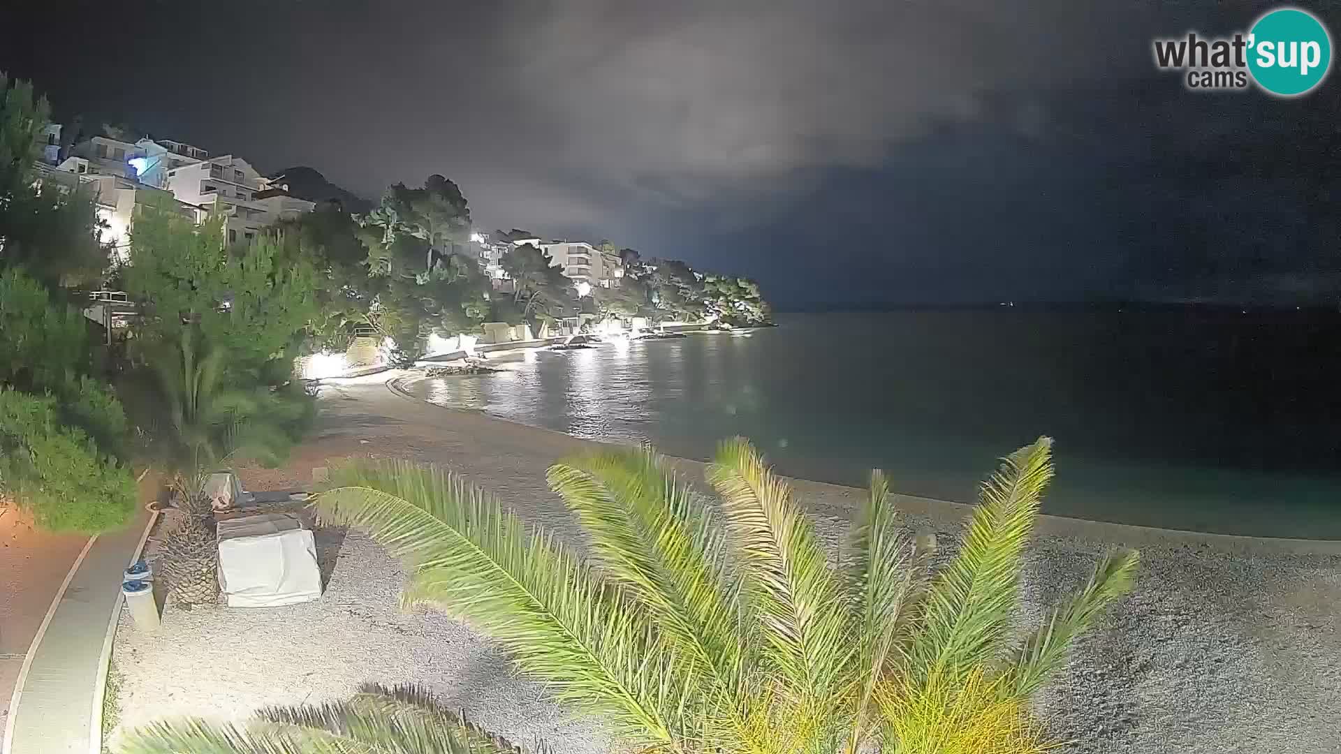 Webcam Lučica Beach Brela – Live View from the Adriatic Coast
