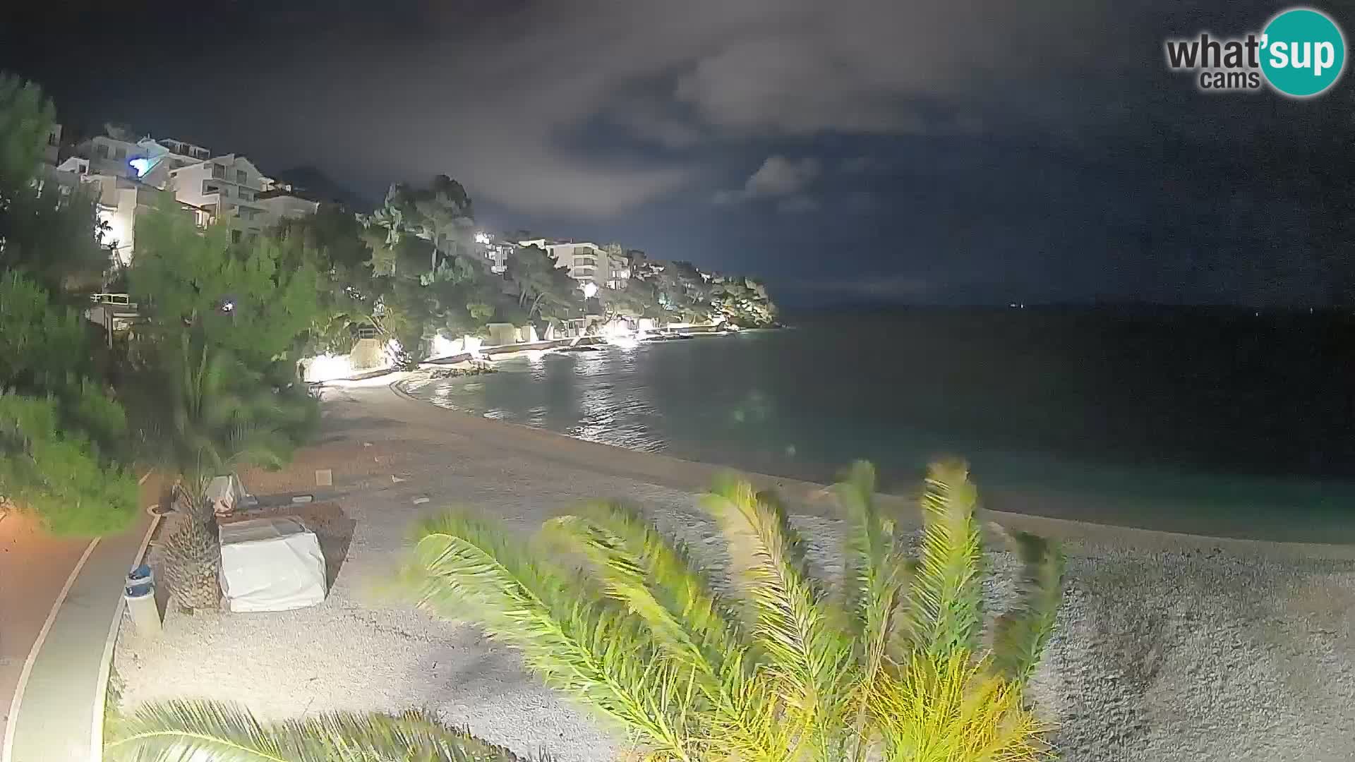 Webcam Playa Lučica Brela – Vista en directo de la costa adriática