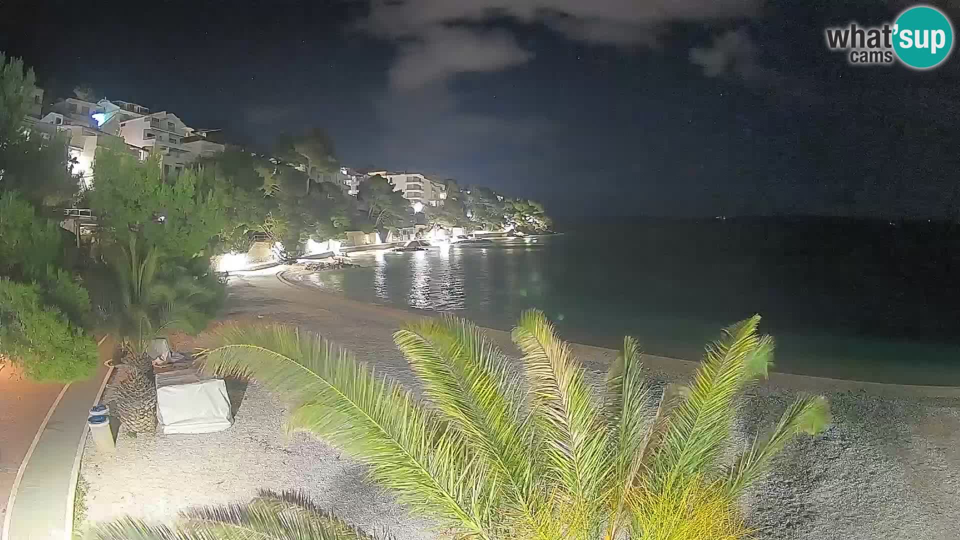 Webcam Lučica Beach Brela – Live View from the Adriatic Coast