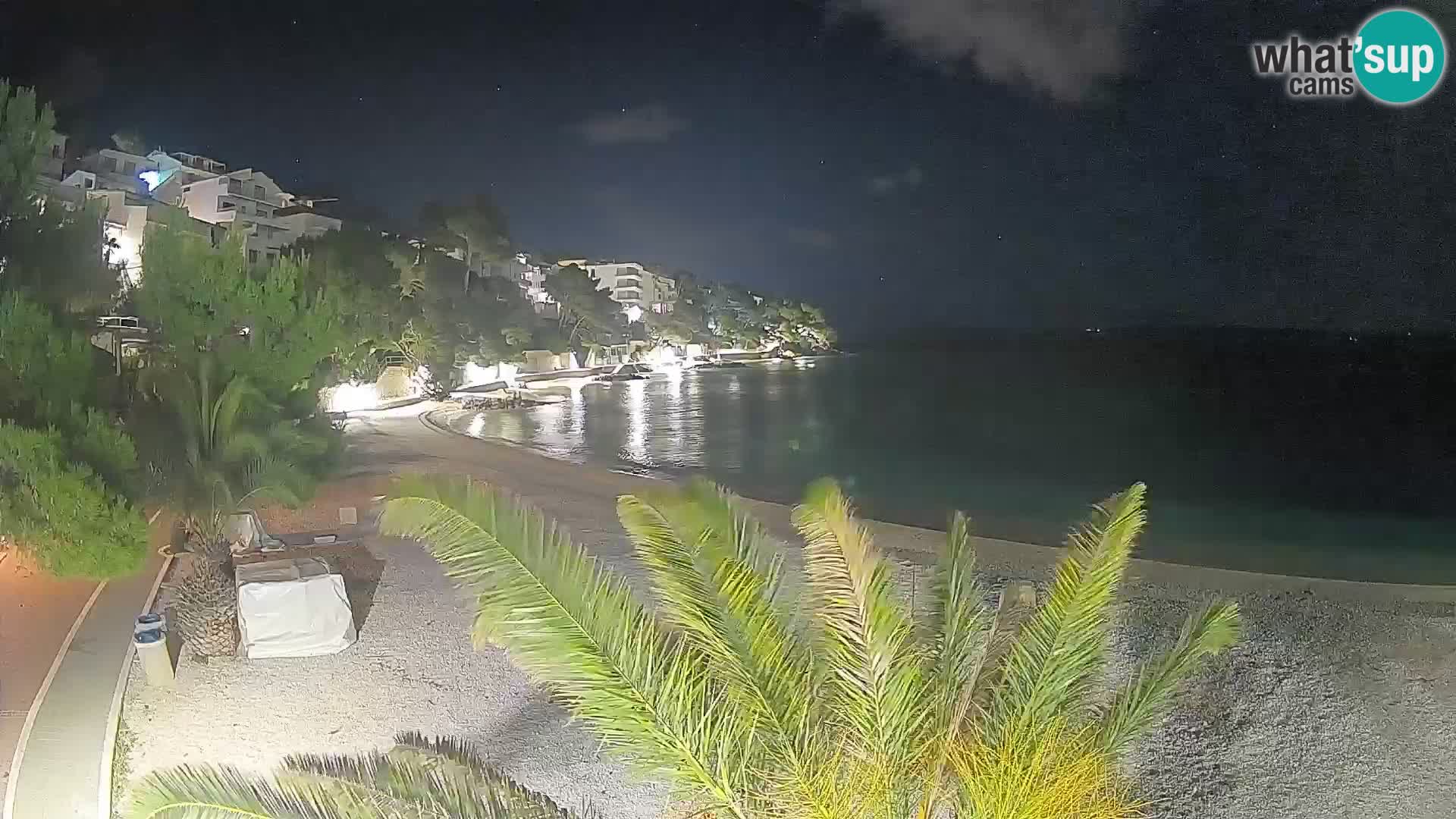 Webcam Lučica Beach Brela – Live View from the Adriatic Coast