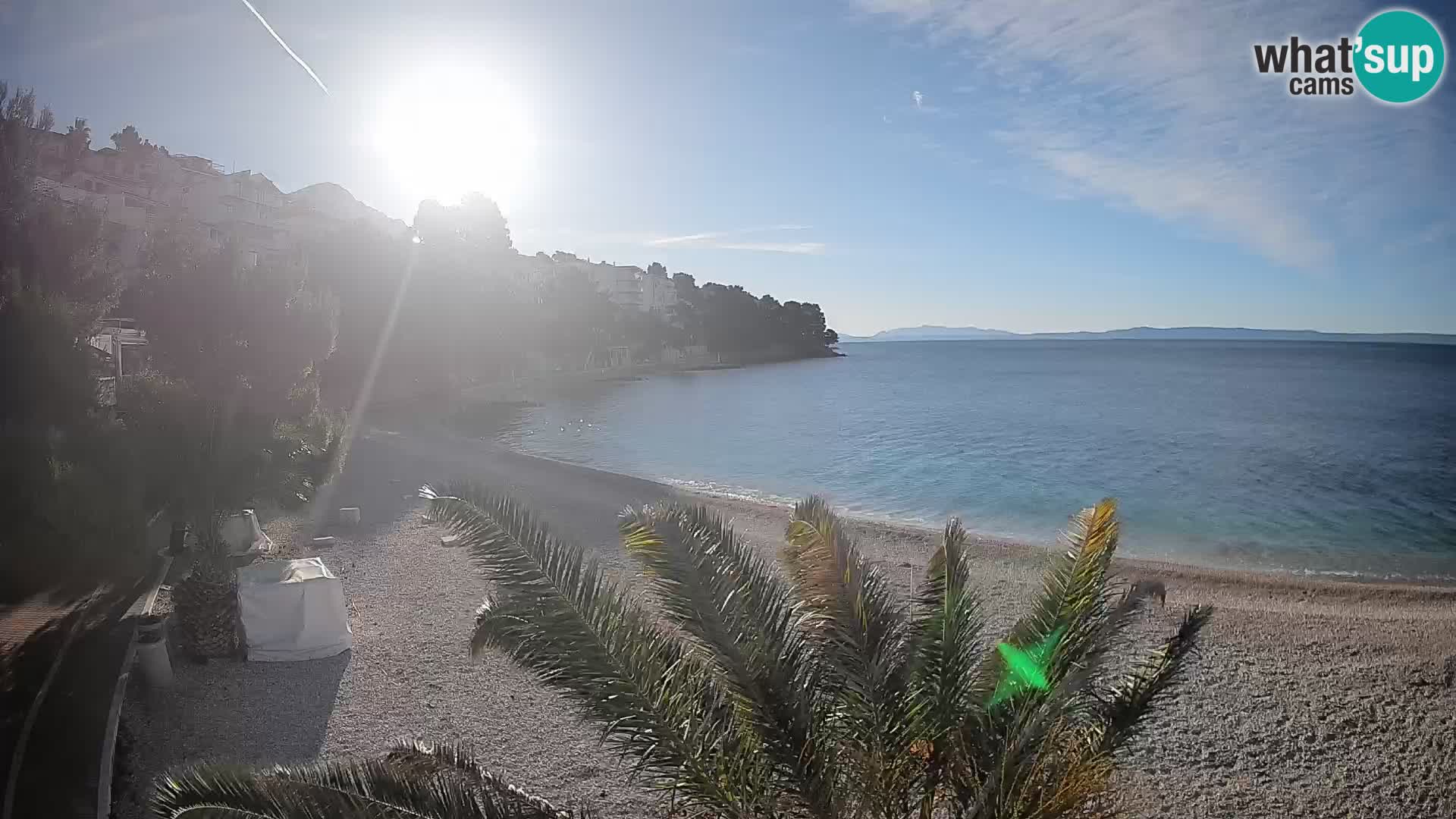 Webcam Lučica Beach Brela – Live View from the Adriatic Coast
