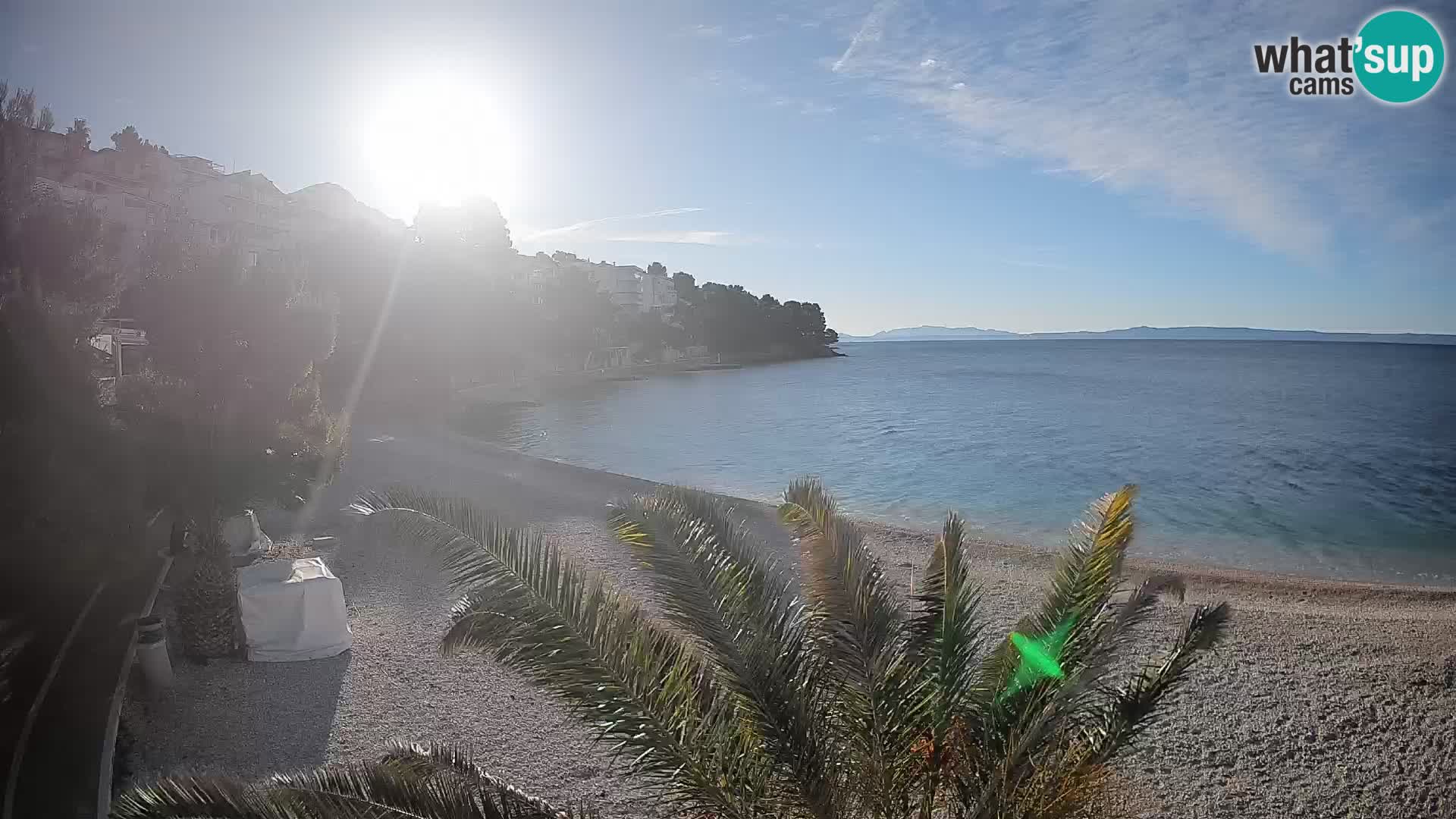 Webcam Lučica Beach Brela – Live View from the Adriatic Coast