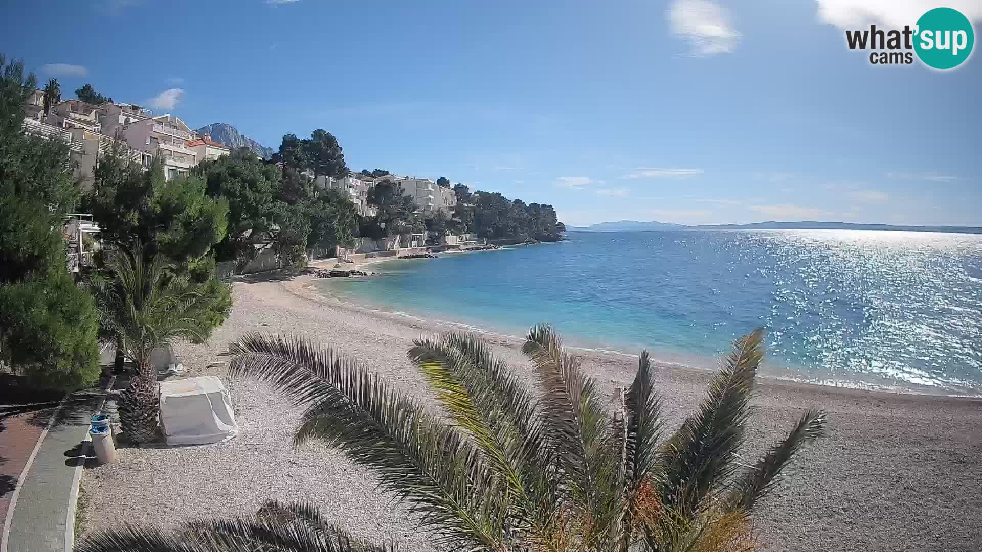 Webcam Lučica Beach Brela – Live View from the Adriatic Coast
