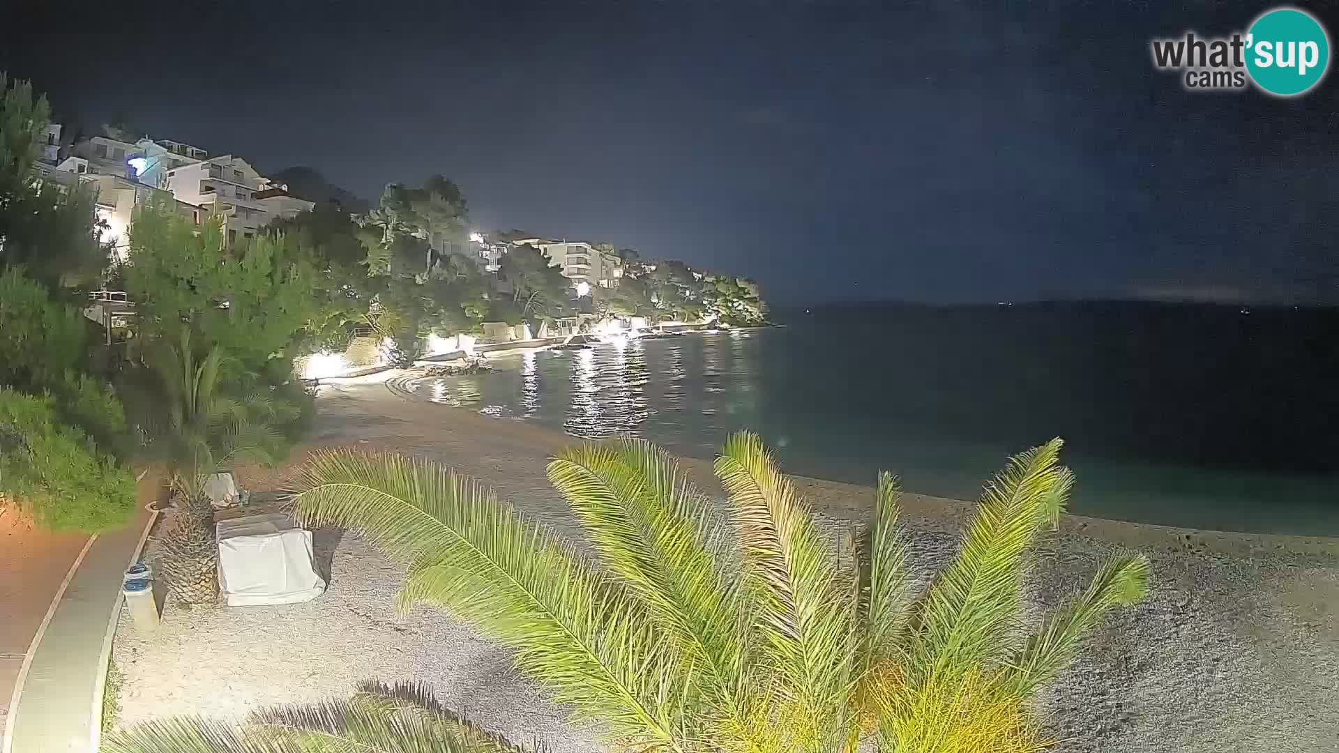 Webcam Playa Lučica Brela – Vista en directo de la costa adriática