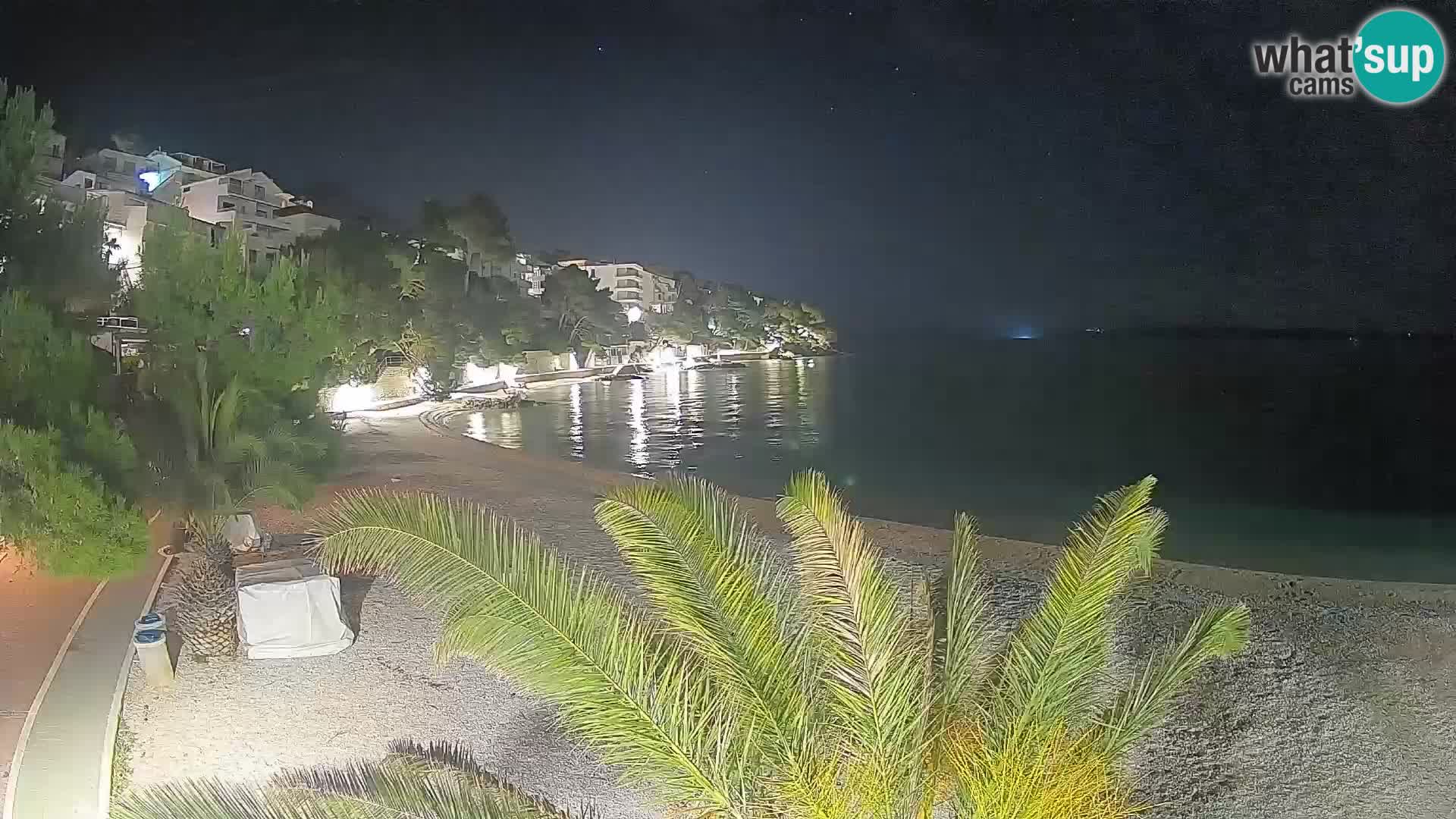 Webcam Lučica Beach Brela – Live View from the Adriatic Coast