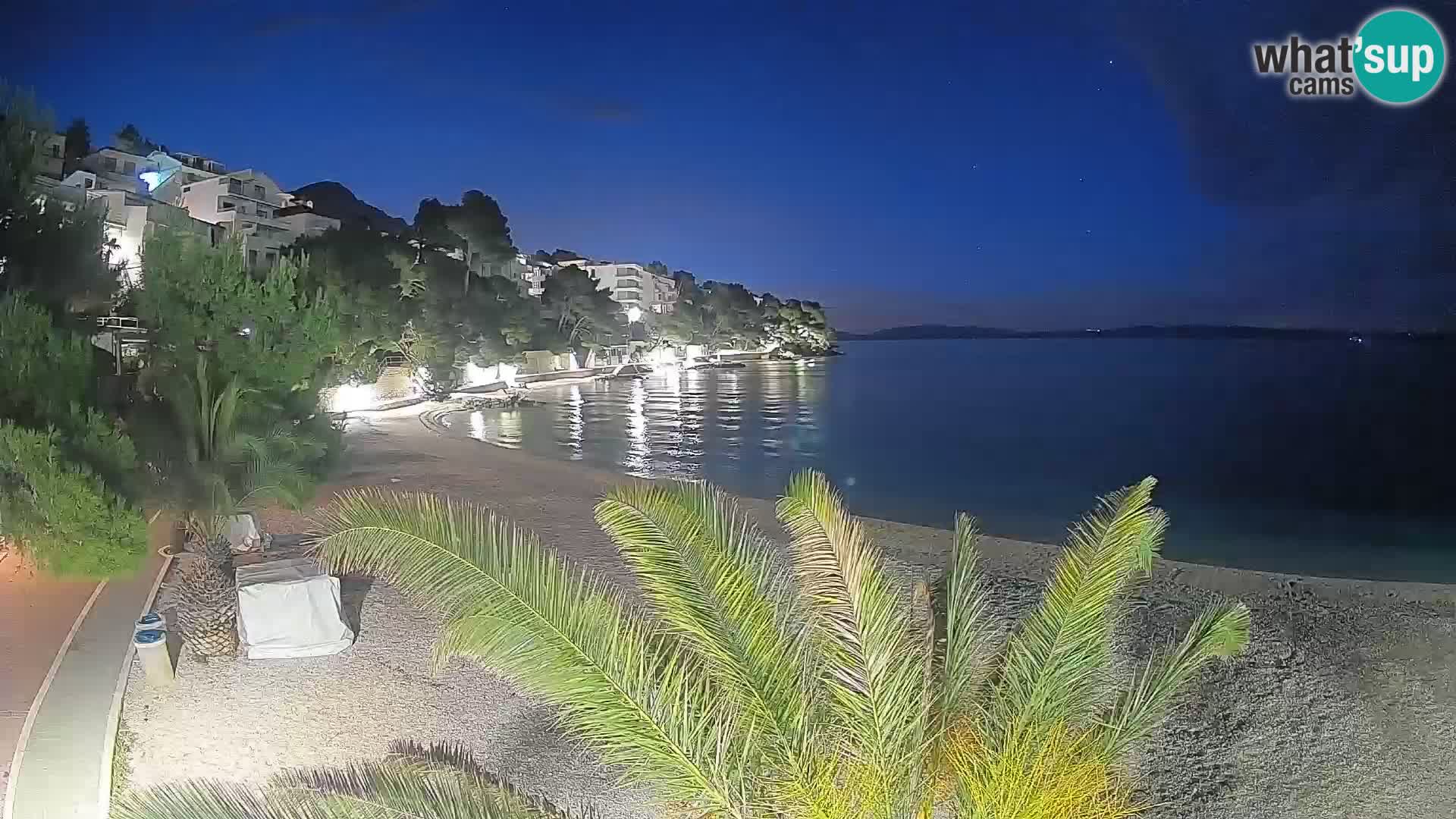 Webcam Lučica Beach Brela – Live View from the Adriatic Coast