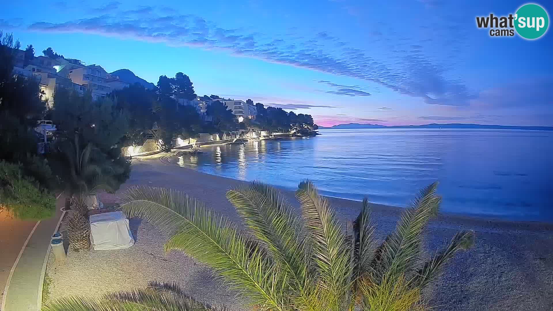 Webcam Lučica Beach Brela – Live View from the Adriatic Coast