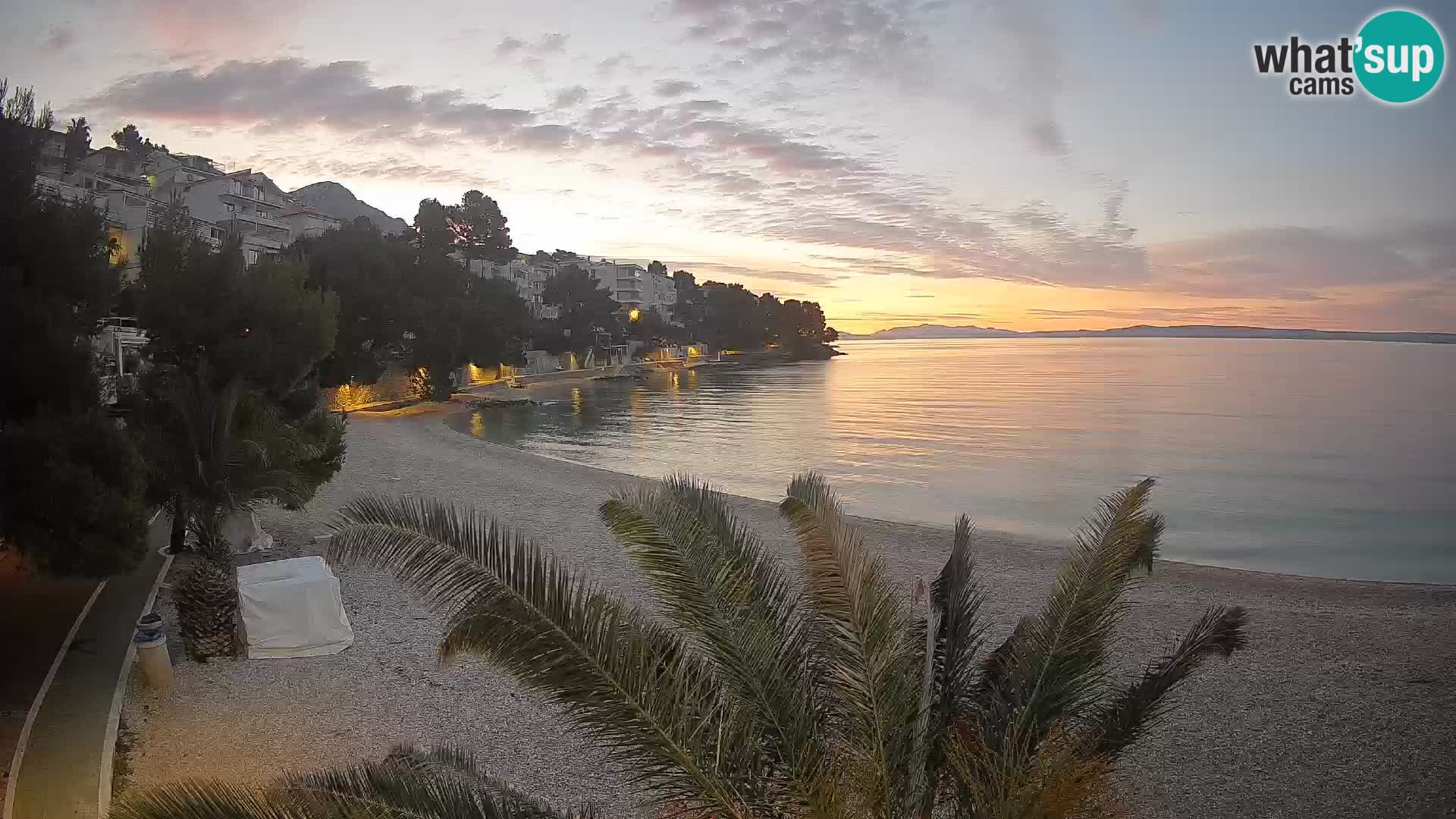 Webcam Lučica Beach Brela – Live View from the Adriatic Coast