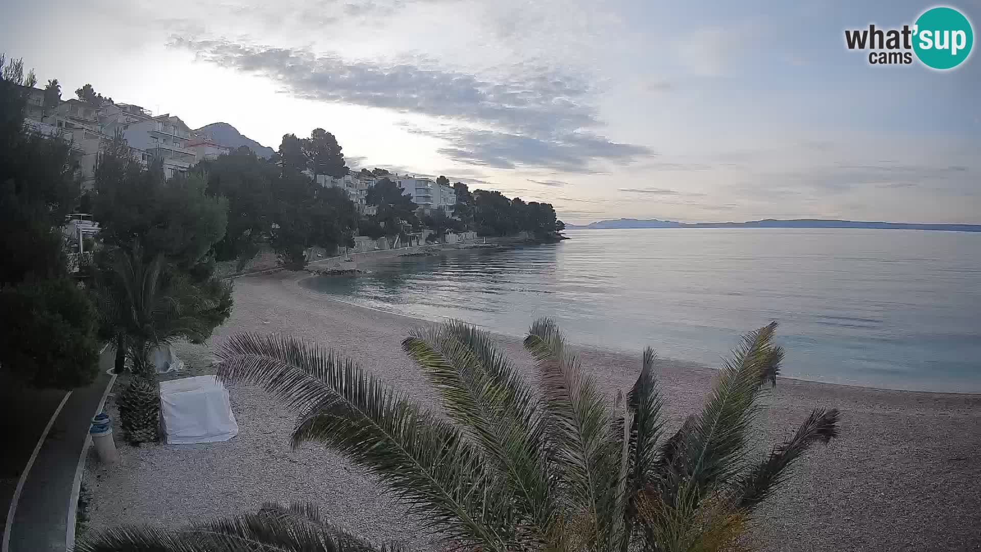 Webcam Lučica Beach Brela – Live View from the Adriatic Coast