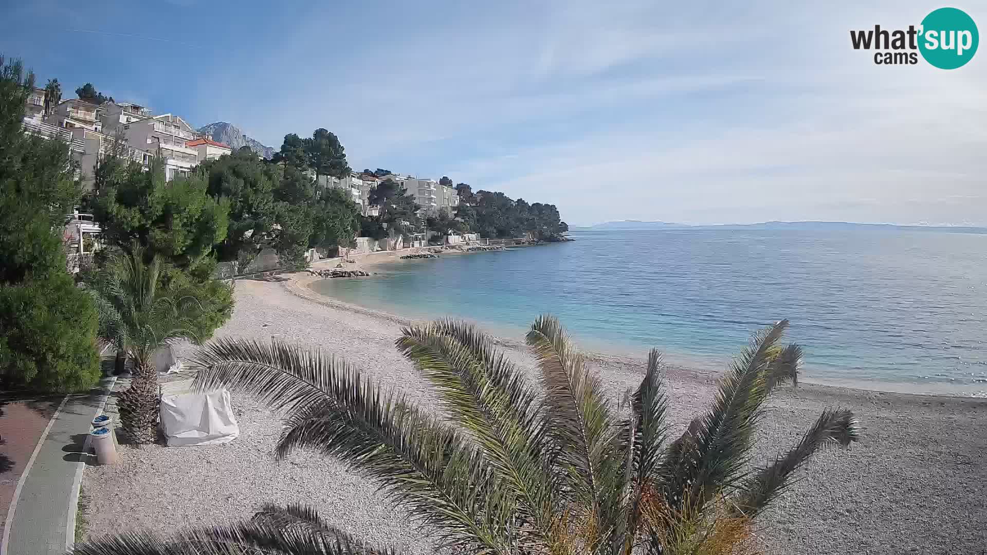 Webcam Lučica Beach Brela – Live View from the Adriatic Coast