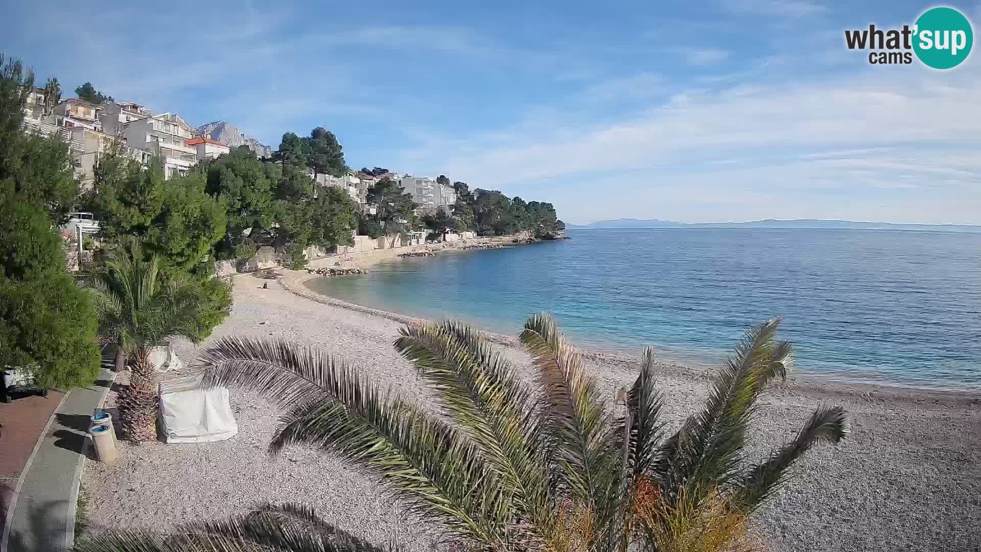 Webcam Lučica Beach Brela – Live View from the Adriatic Coast