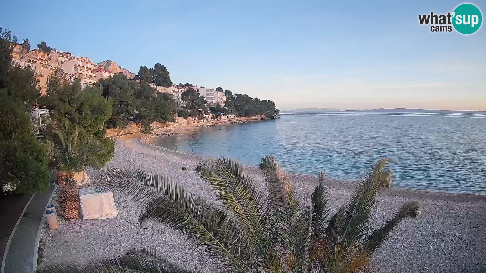 Webcam Lučica Beach Brela – Live View from the Adriatic Coast