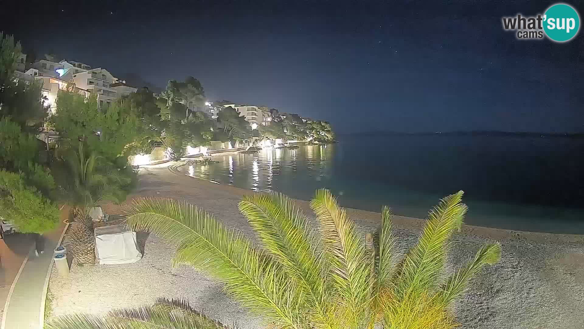 Webcam Lučica Beach Brela – Live View from the Adriatic Coast