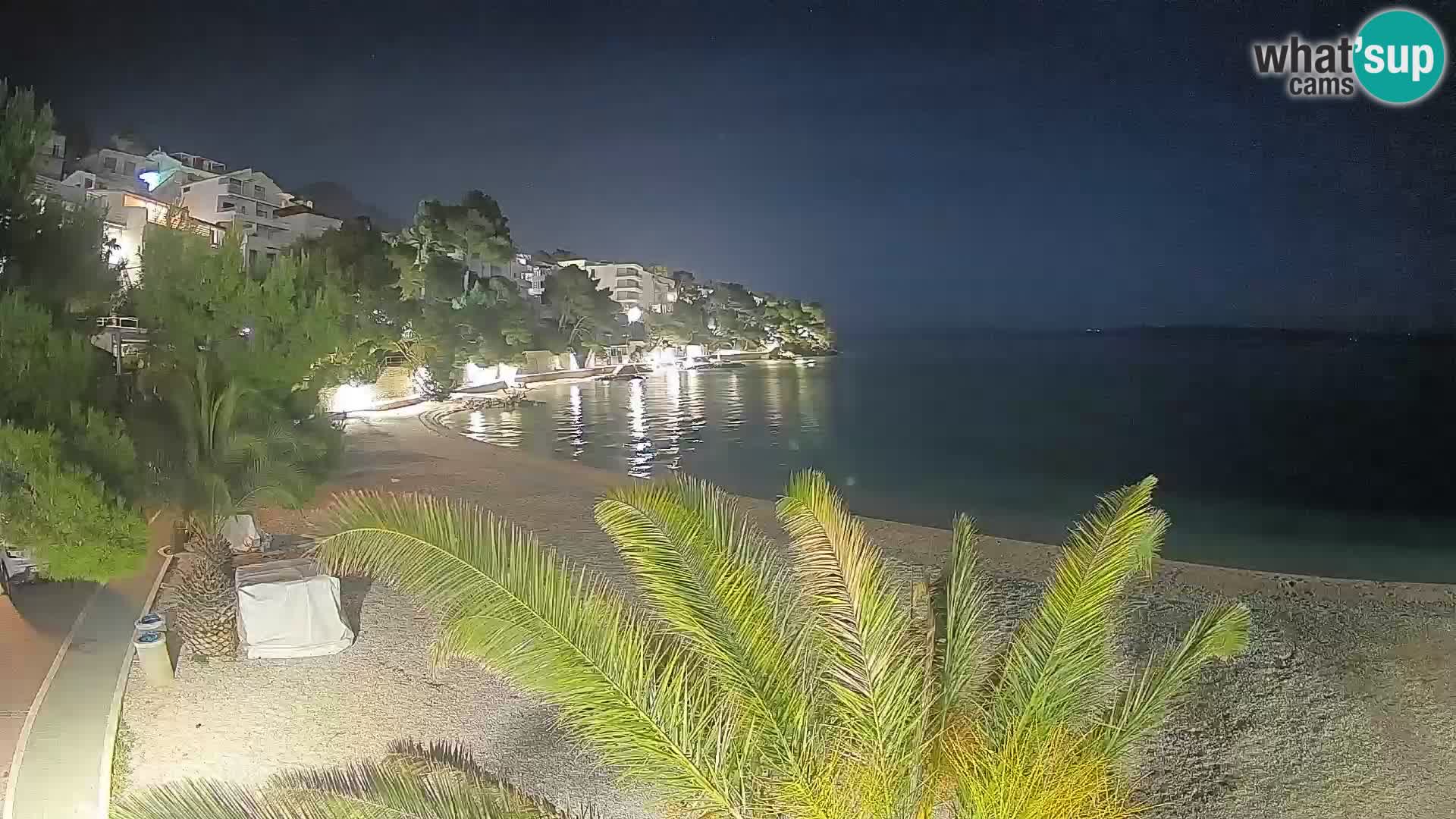 Webcam Playa Lučica Brela – Vista en directo de la costa adriática