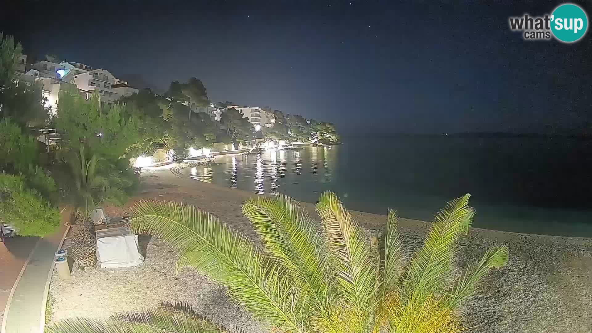 Webcam Lučica Beach Brela – Live View from the Adriatic Coast