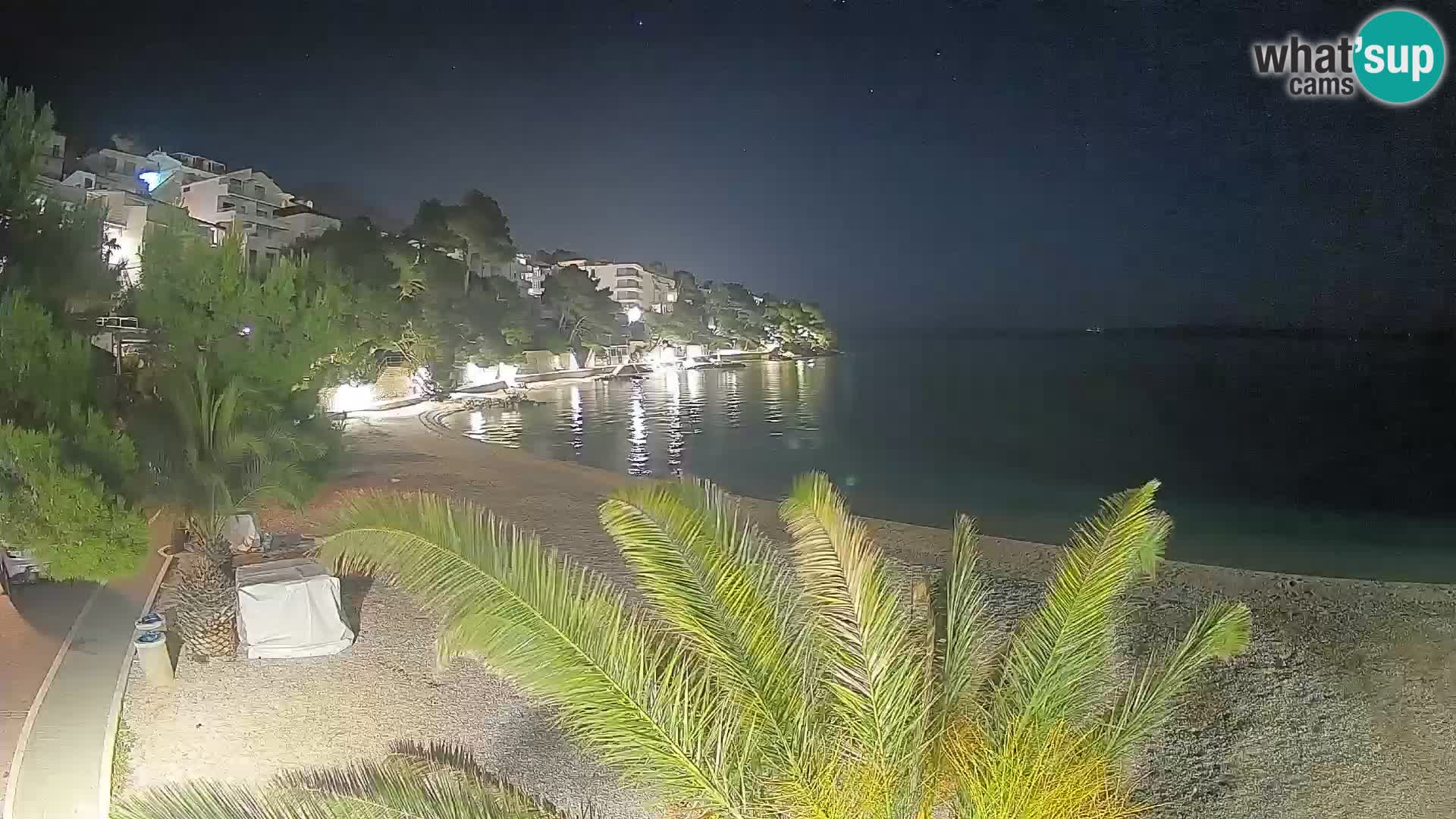 Webcam Lučica Beach Brela – Live View from the Adriatic Coast