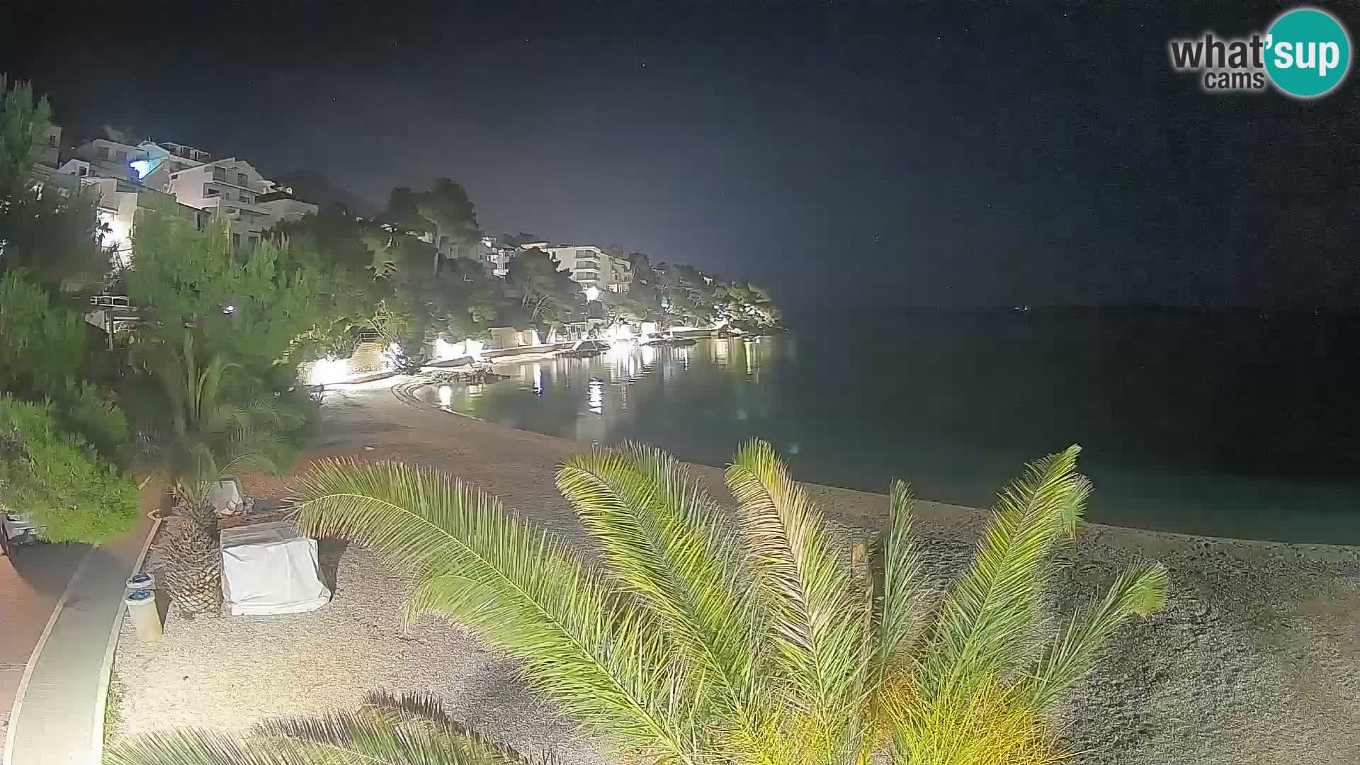 Webcam Lučica Beach Brela – Live View from the Adriatic Coast