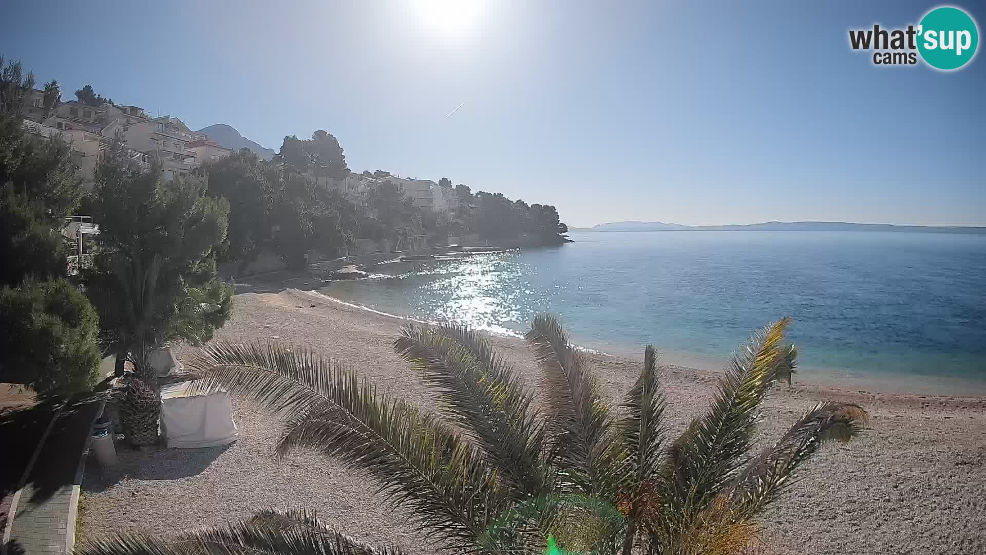 Webcam Lučica Beach Brela – Live View from the Adriatic Coast